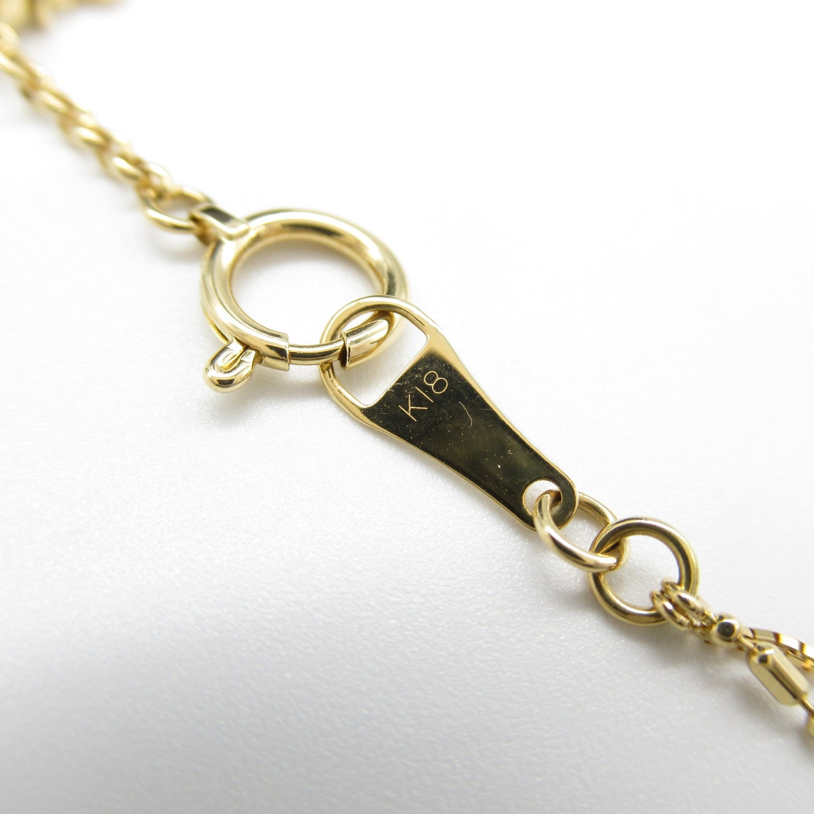 Diamond Necklace K18 Yellow Gold Jewelry