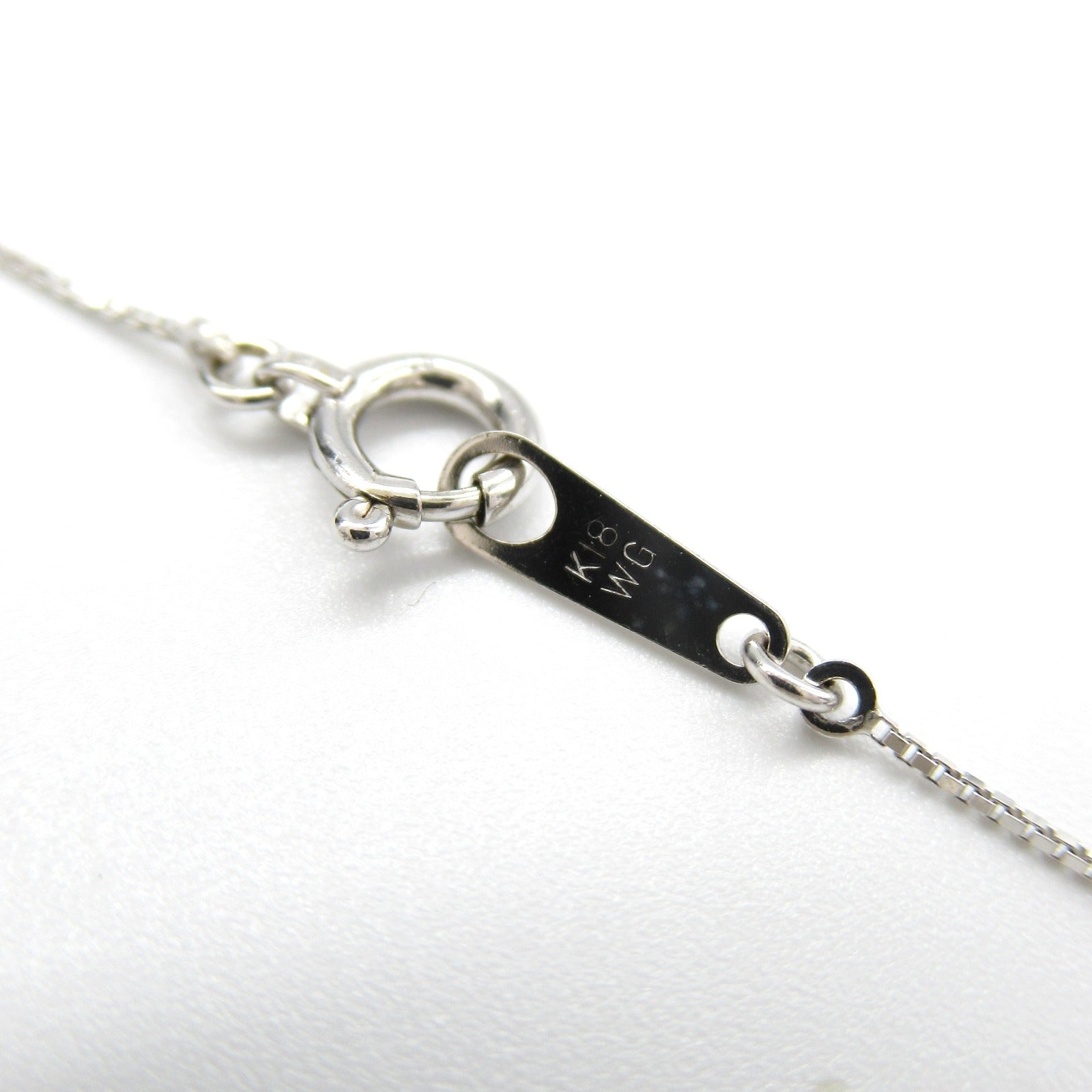 K18WG White Gold Diamond Necklace