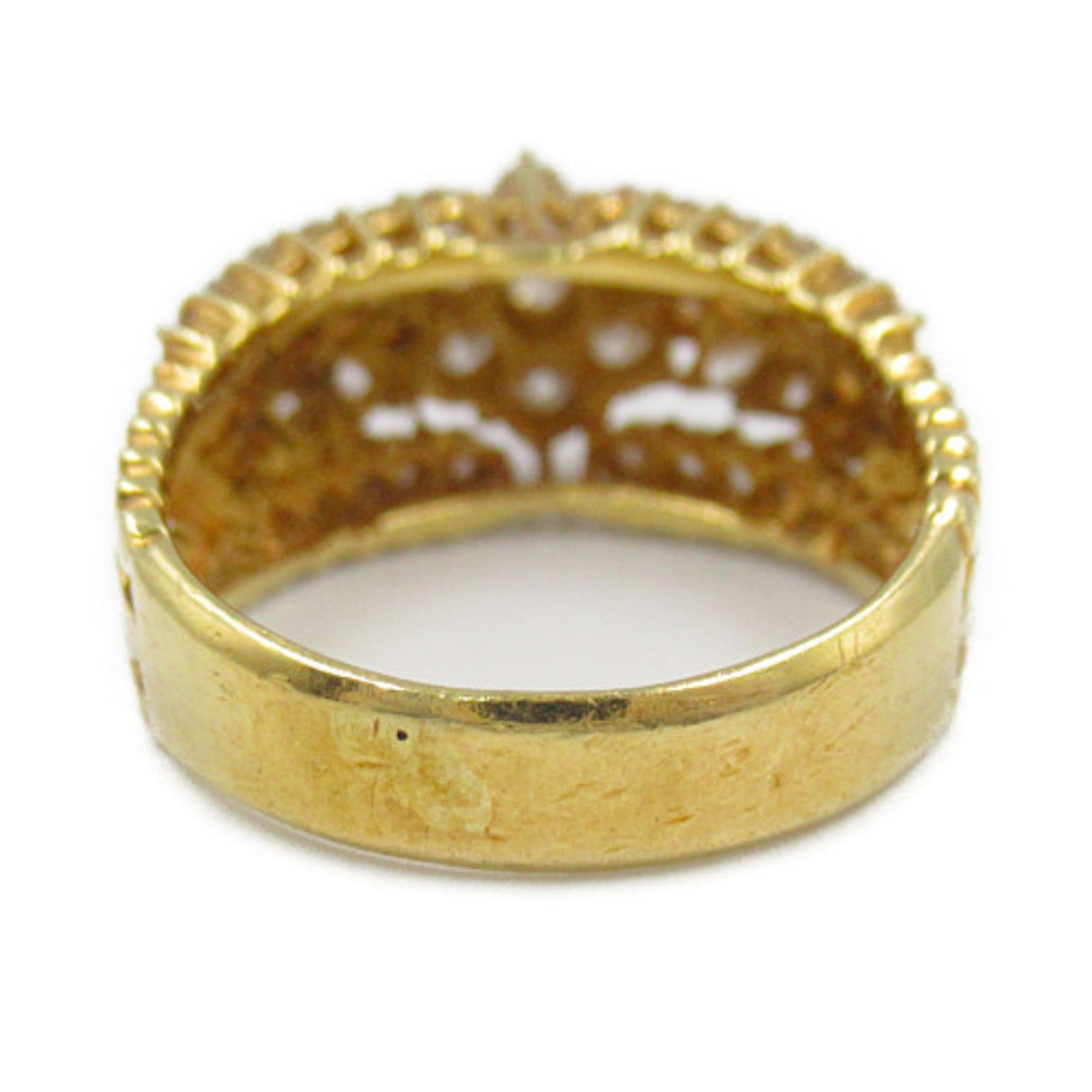 K18 Yellow Gold Diamond Ring Jewelry