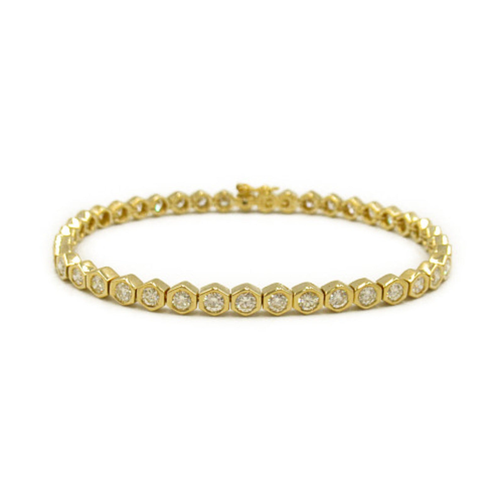 K18 Yellow Gold Diamond Bracelet Jewelry