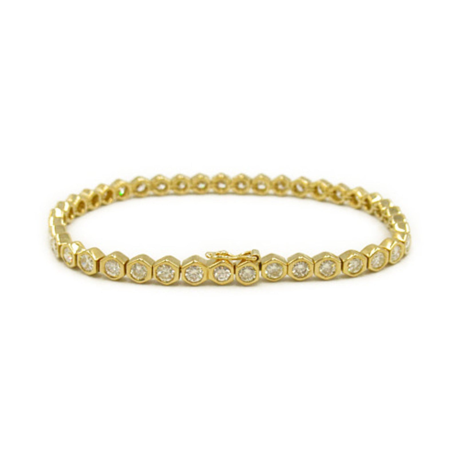 K18 Yellow Gold Diamond Bracelet Jewelry