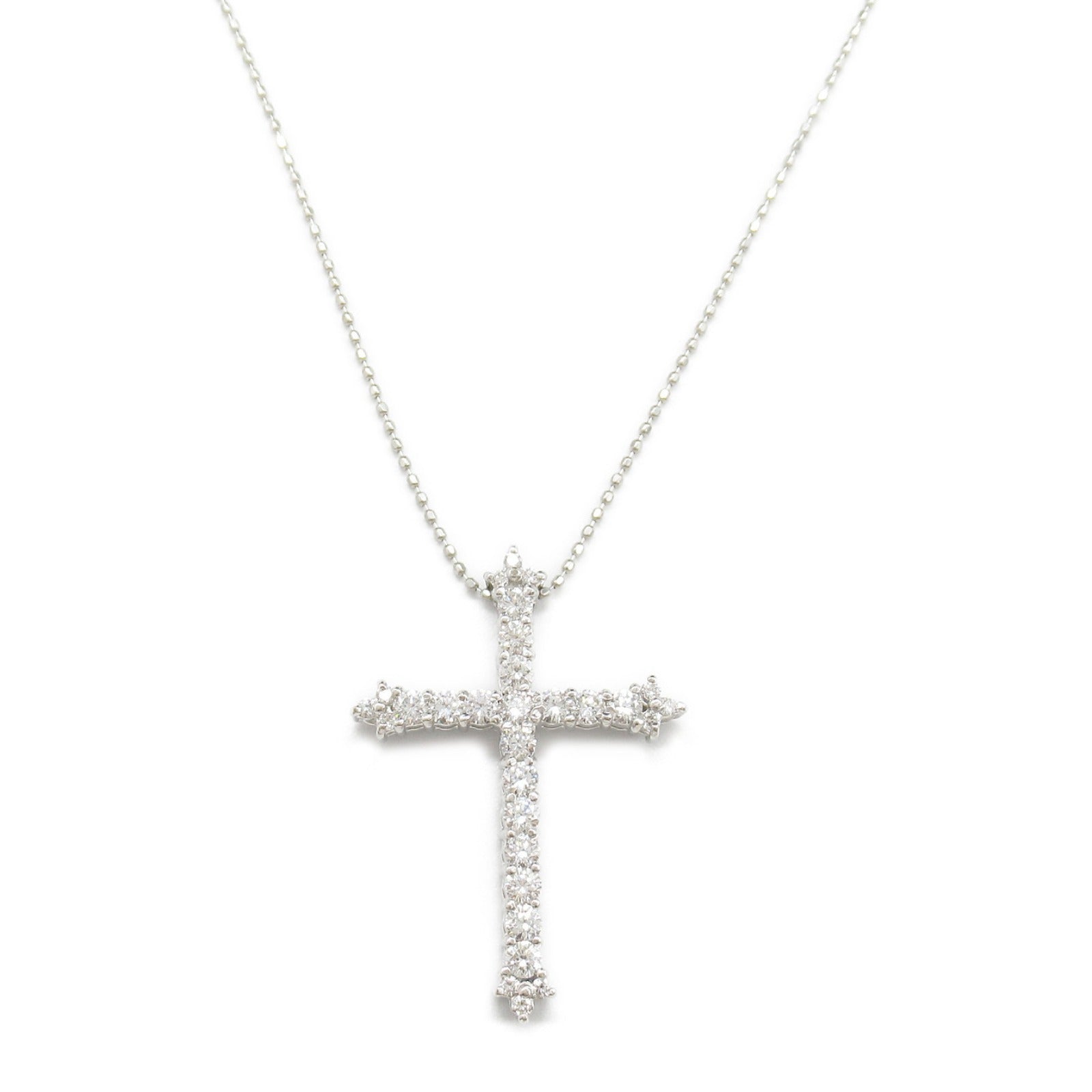 K18WG White Gold Diamond Necklace