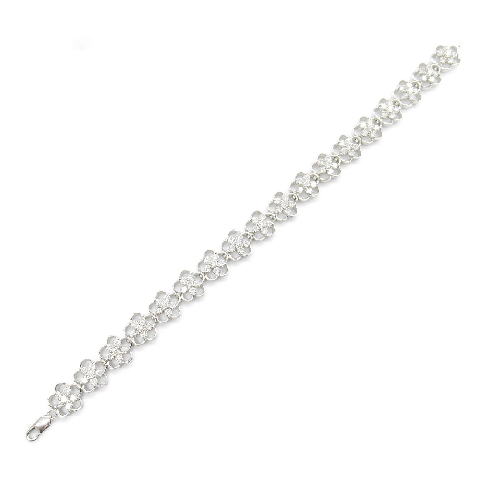 Diamond K18WG White Gold Bracelet