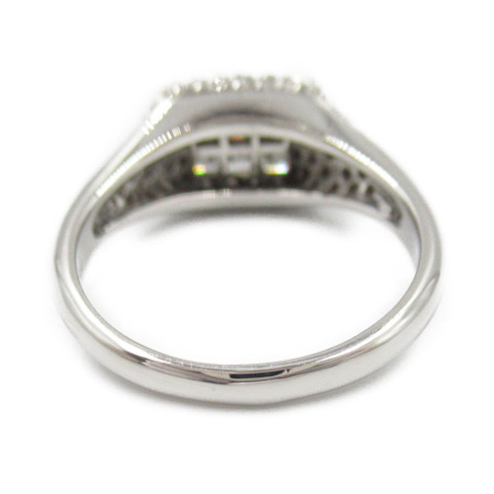 K18WG White Gold Diamond Ring Jewelry