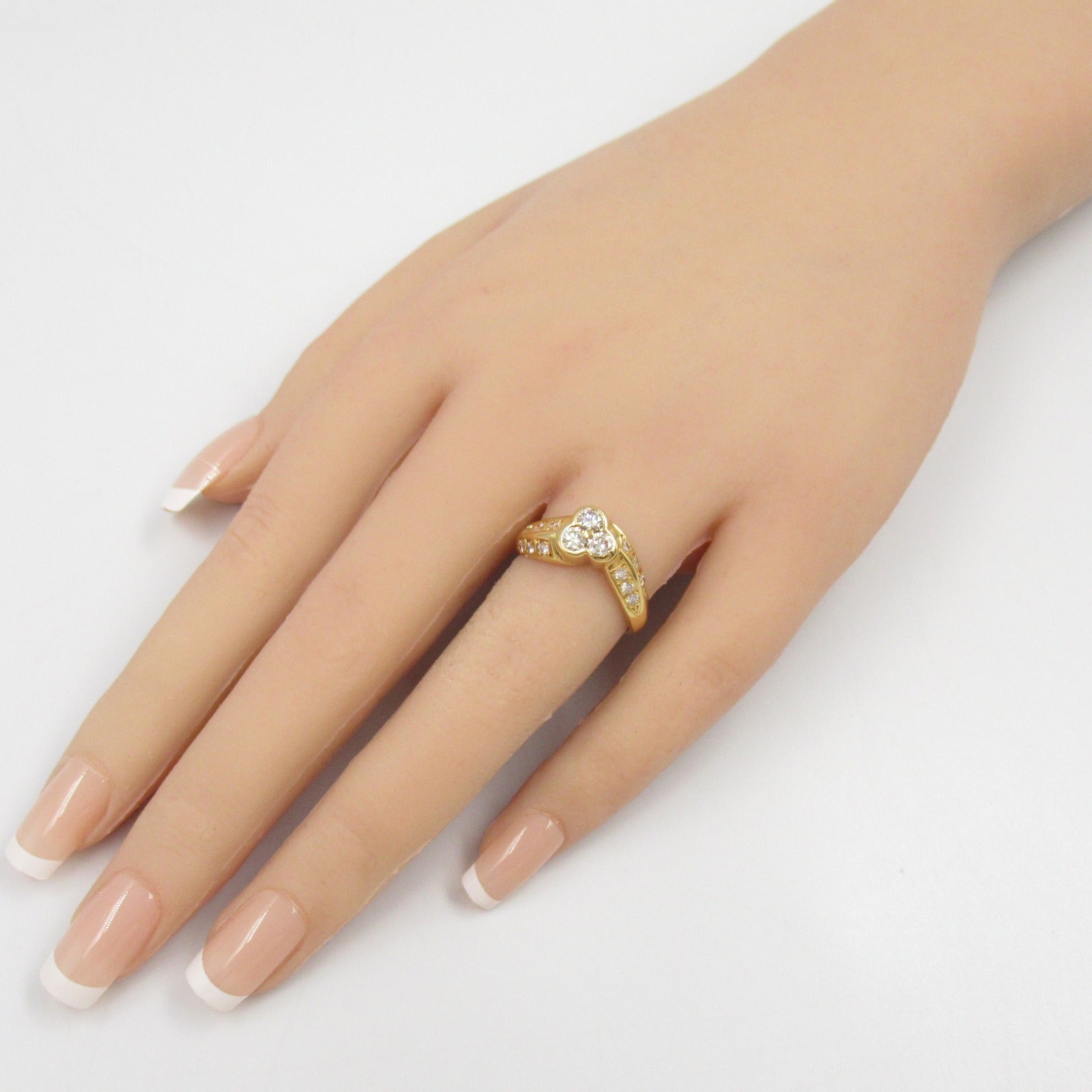 K18 Yellow Gold Diamond Ring Jewelry