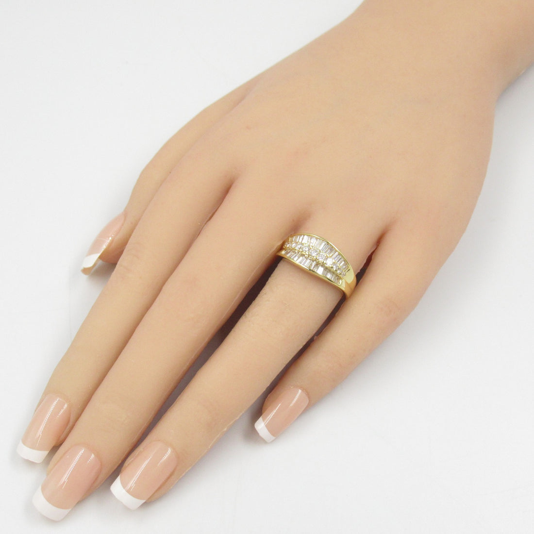 K18 Yellow Gold Diamond Ring Jewelry