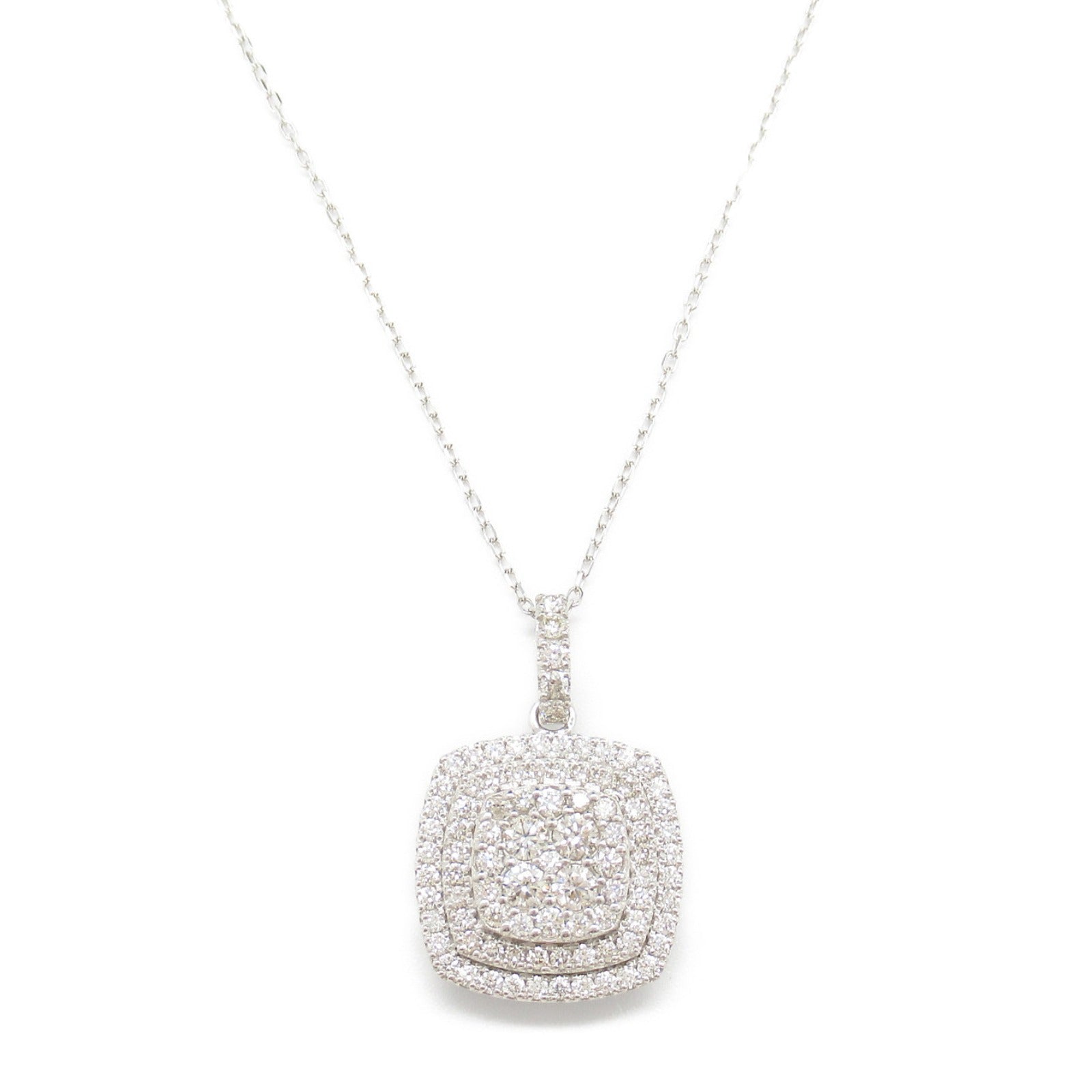 K18WG Diamond Necklace Jewelry