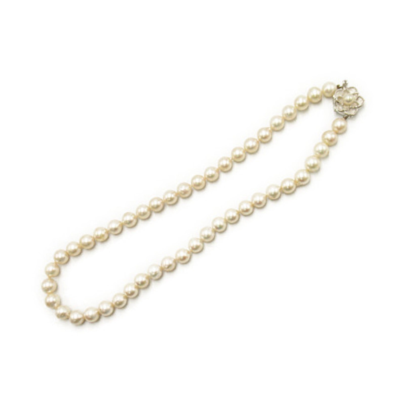 Akoya Pearl Necklace Jewelry SV/White