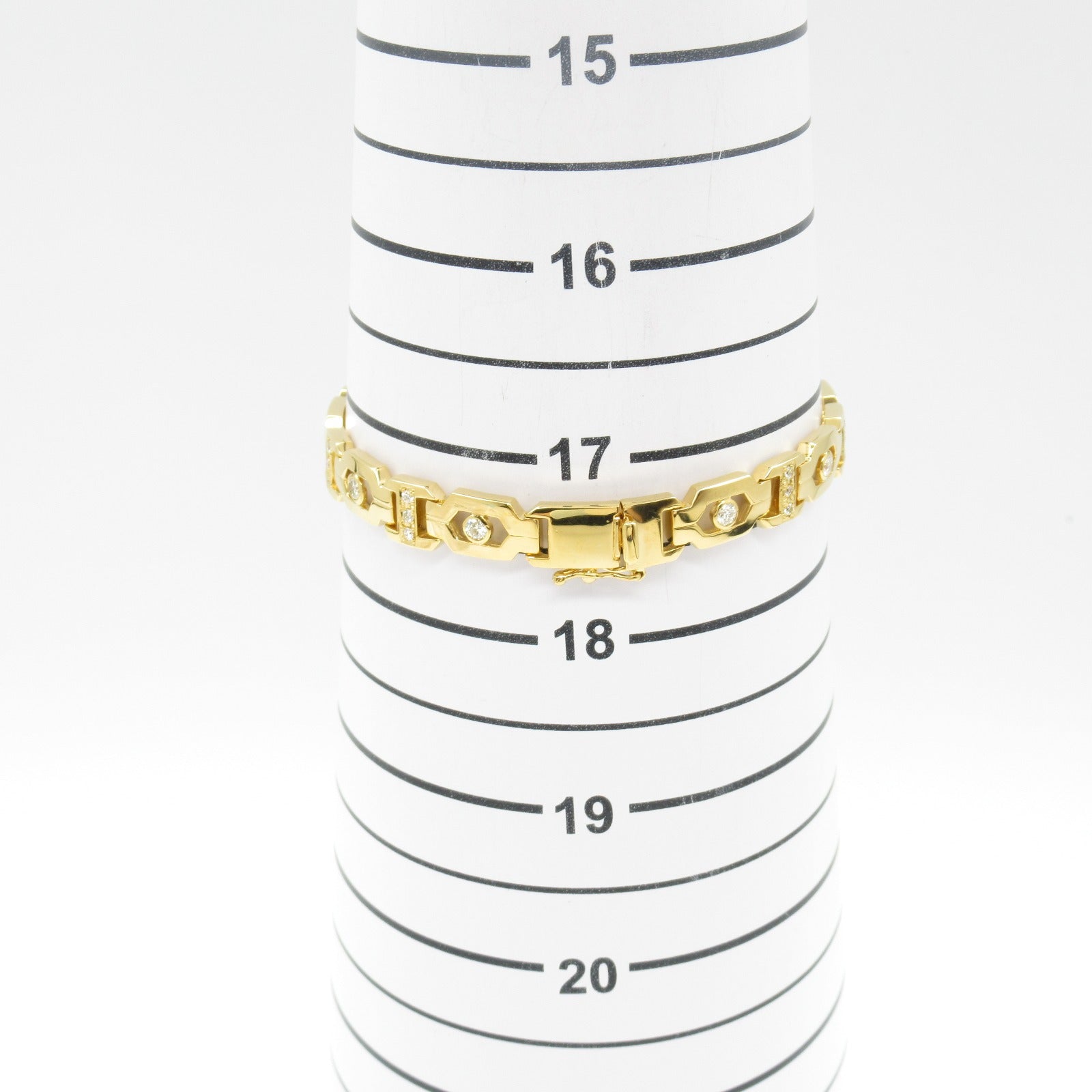 Diamond K18 Yellow Gold Bracelet