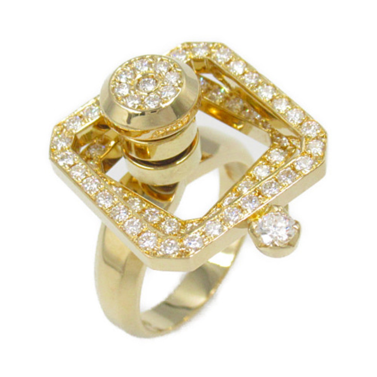 WALTHAM K18 Yellow Gold Diamond Ring