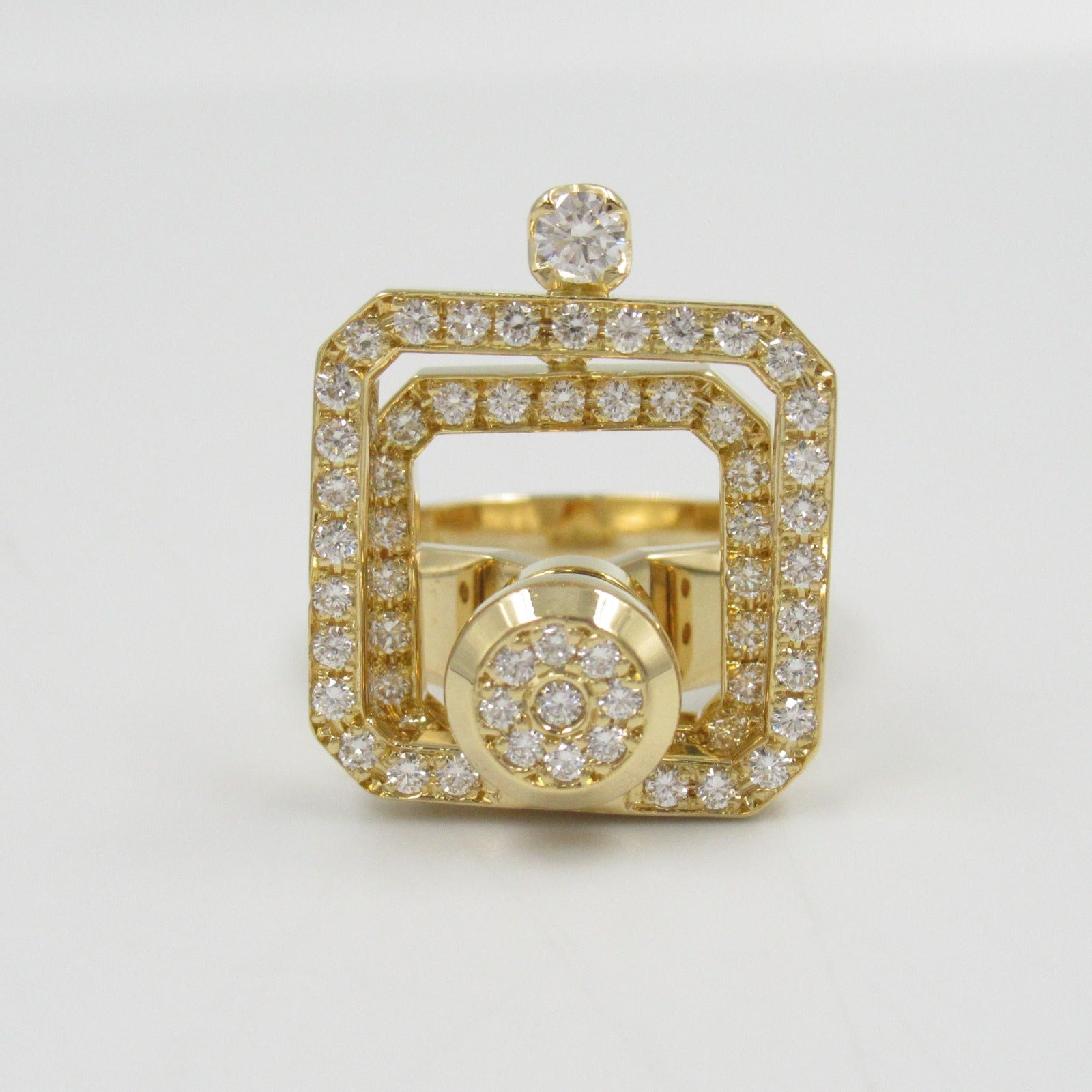 WALTHAM K18 Yellow Gold Diamond Ring