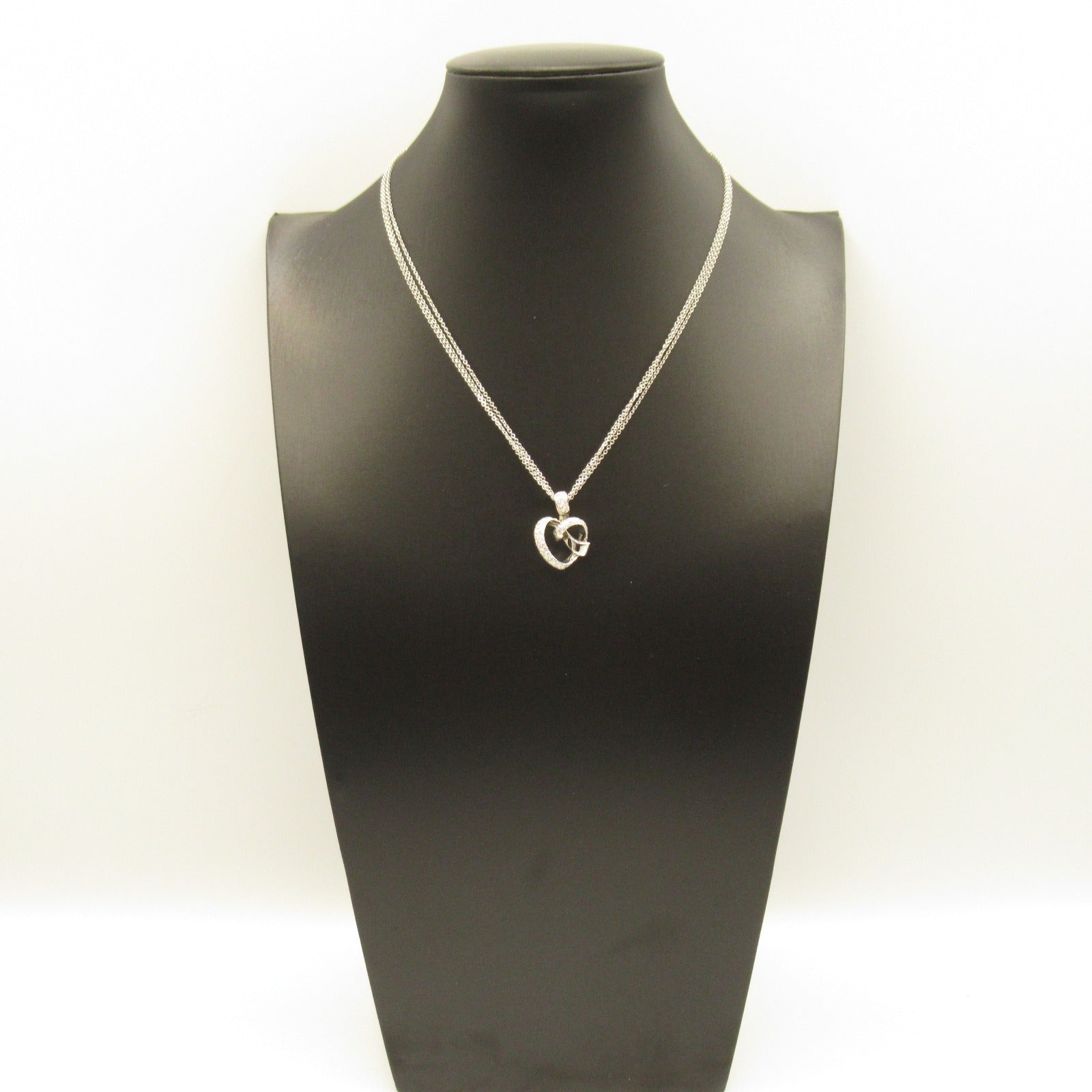 K18WG White Gold Diamond Necklace