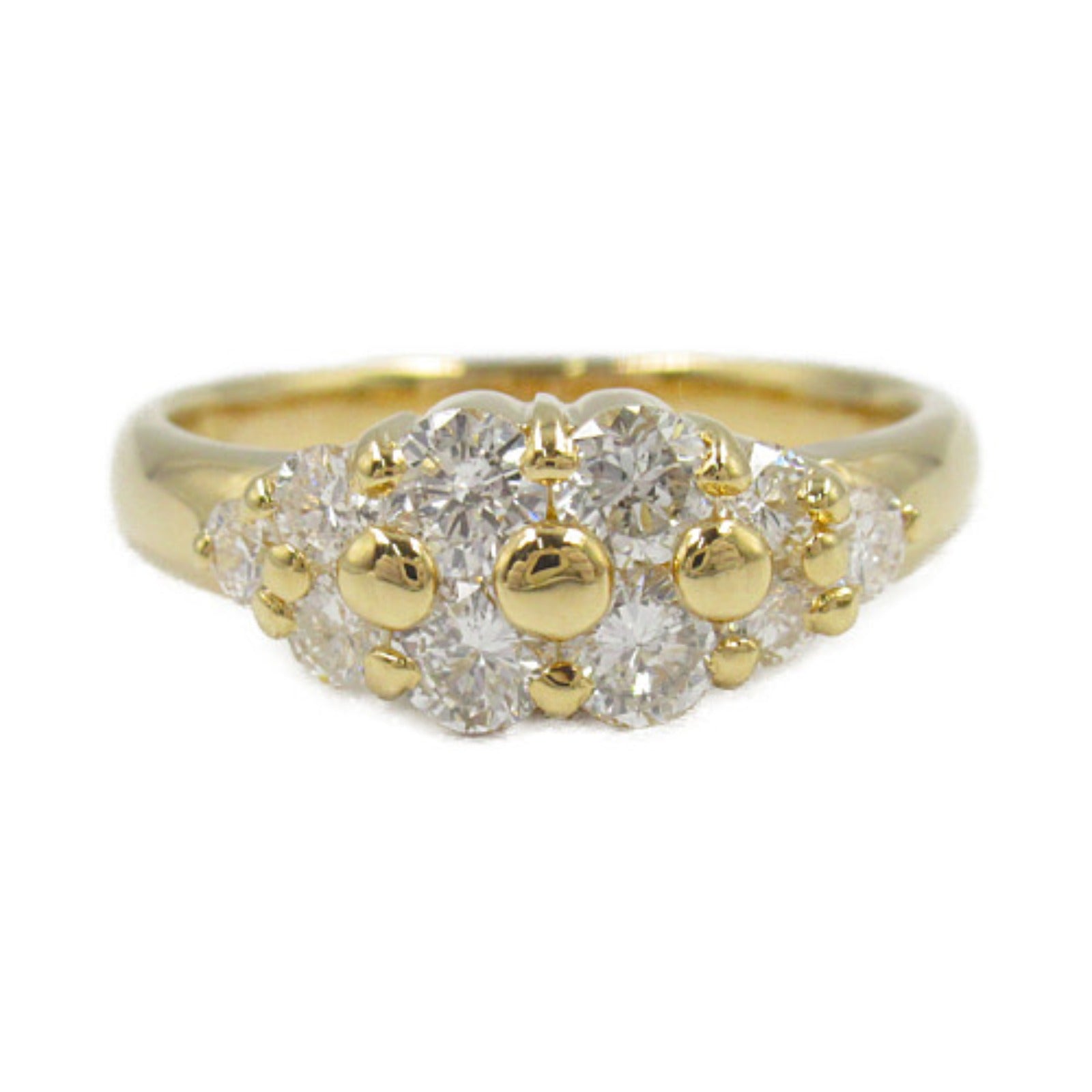 K18 Yellow Gold Diamond Ring Jewelry