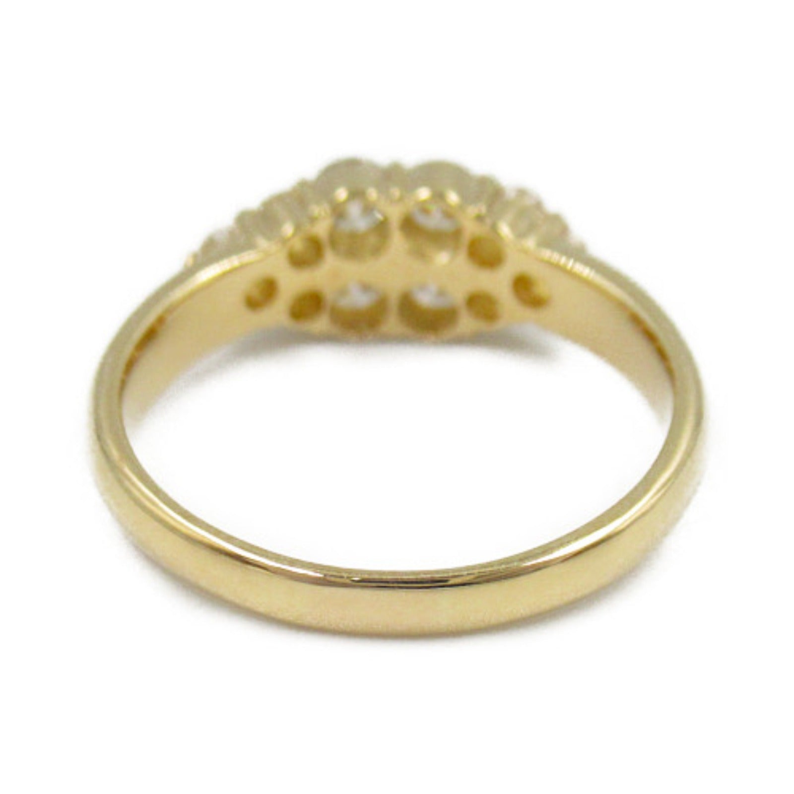 K18 Yellow Gold Diamond Ring Jewelry