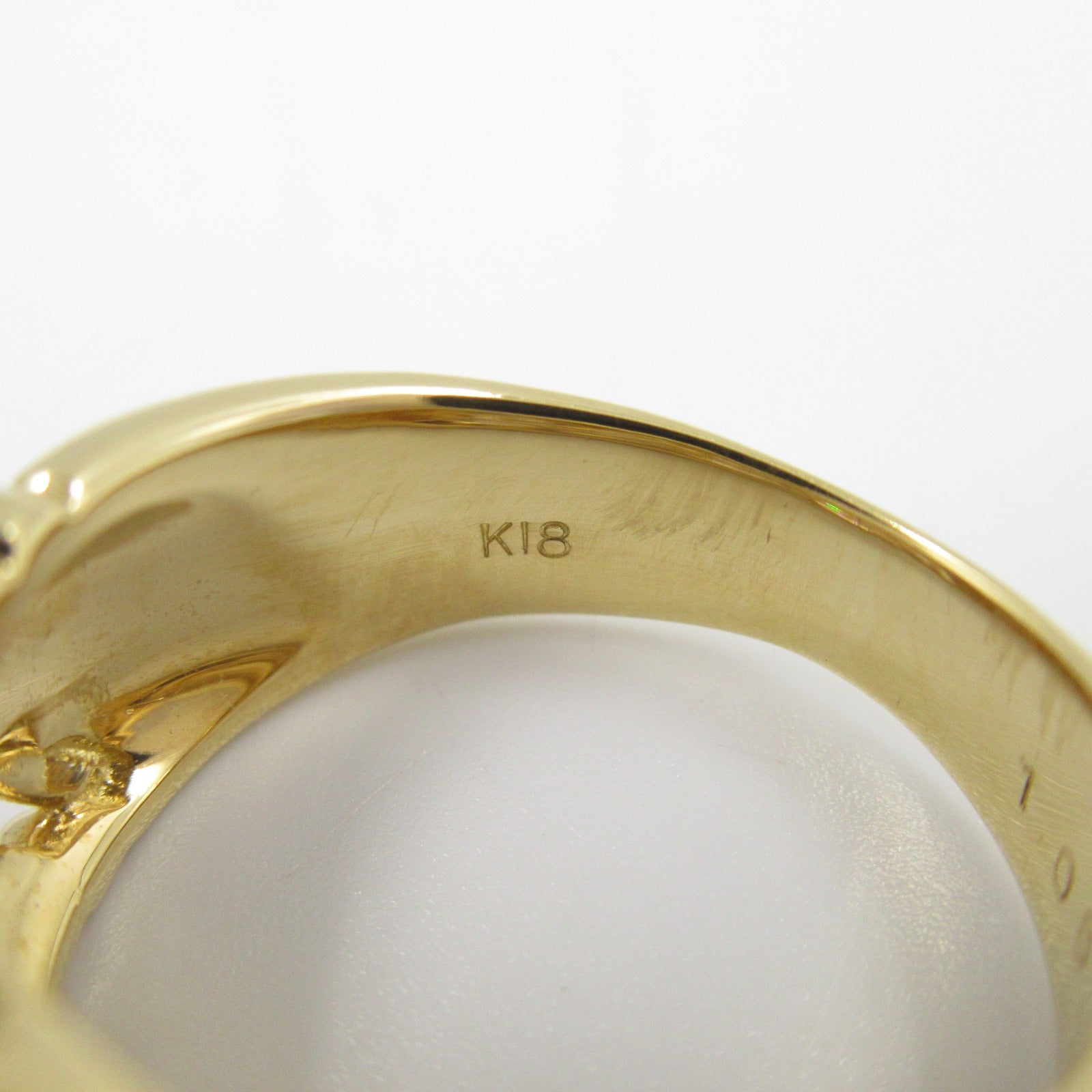 K18 Yellow Gold Diamond Ring Jewelry