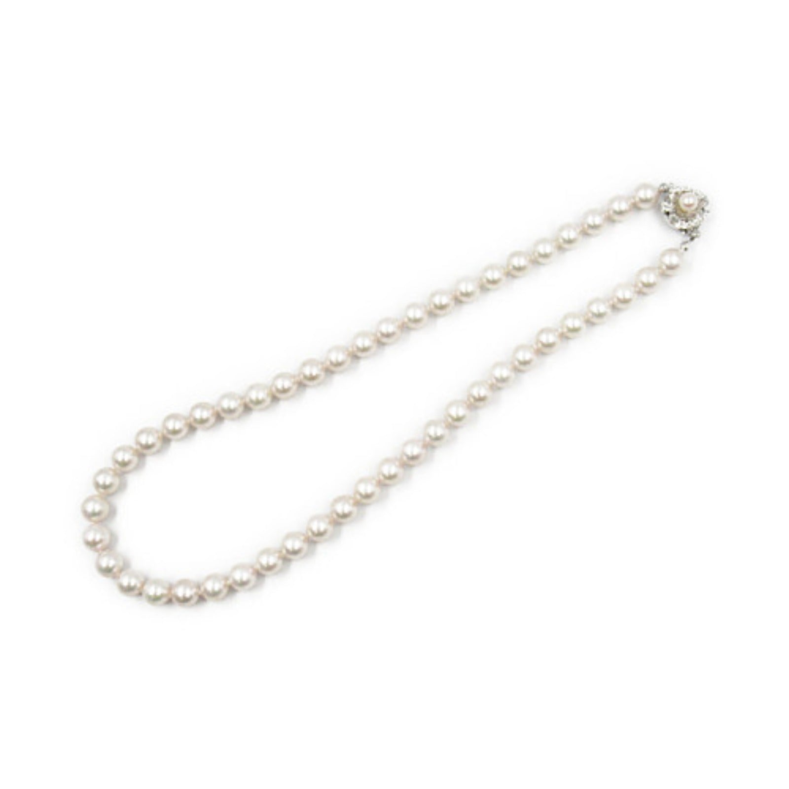 Jewelry Pearl Necklace Silver925 White