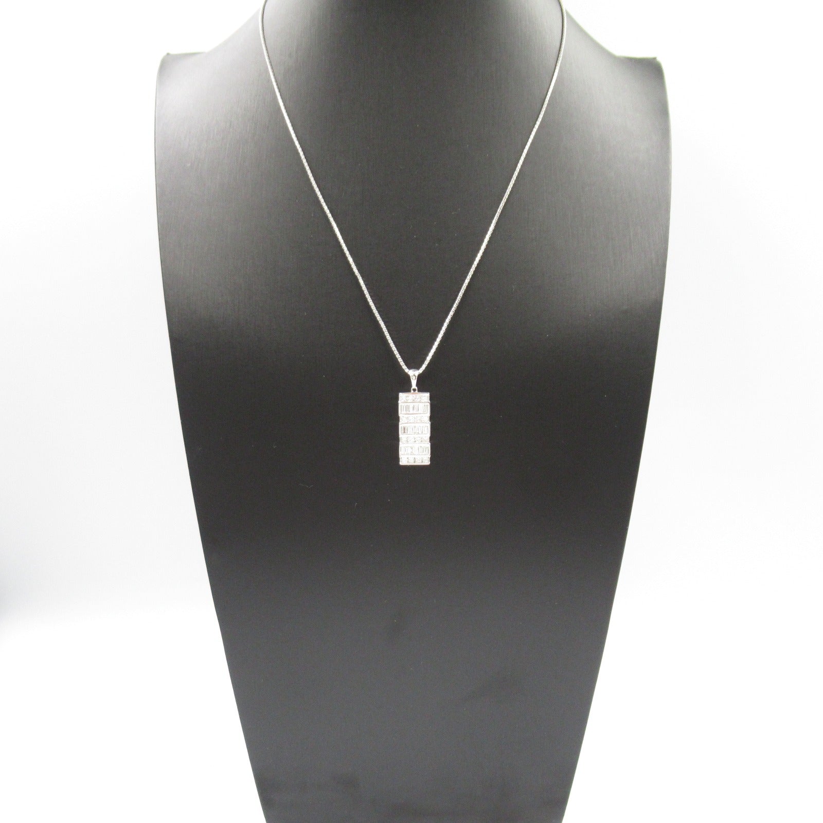 K18WG White Gold Diamond Necklace