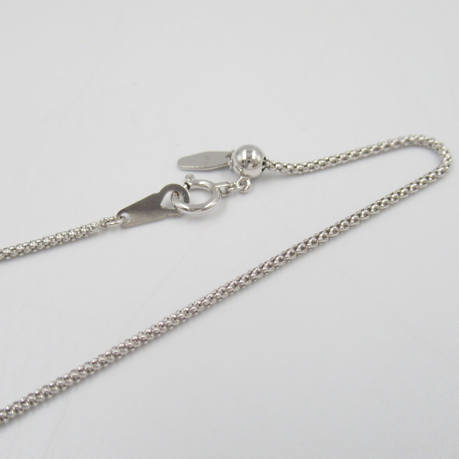 K18WG White Gold Diamond Necklace Jewelry