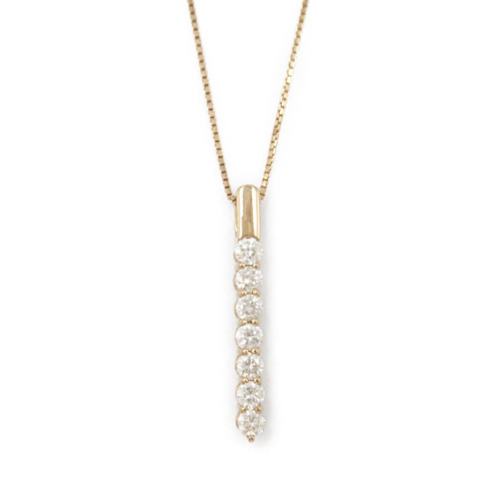 Diamond Necklace K18PG Pink Gold Jewelry