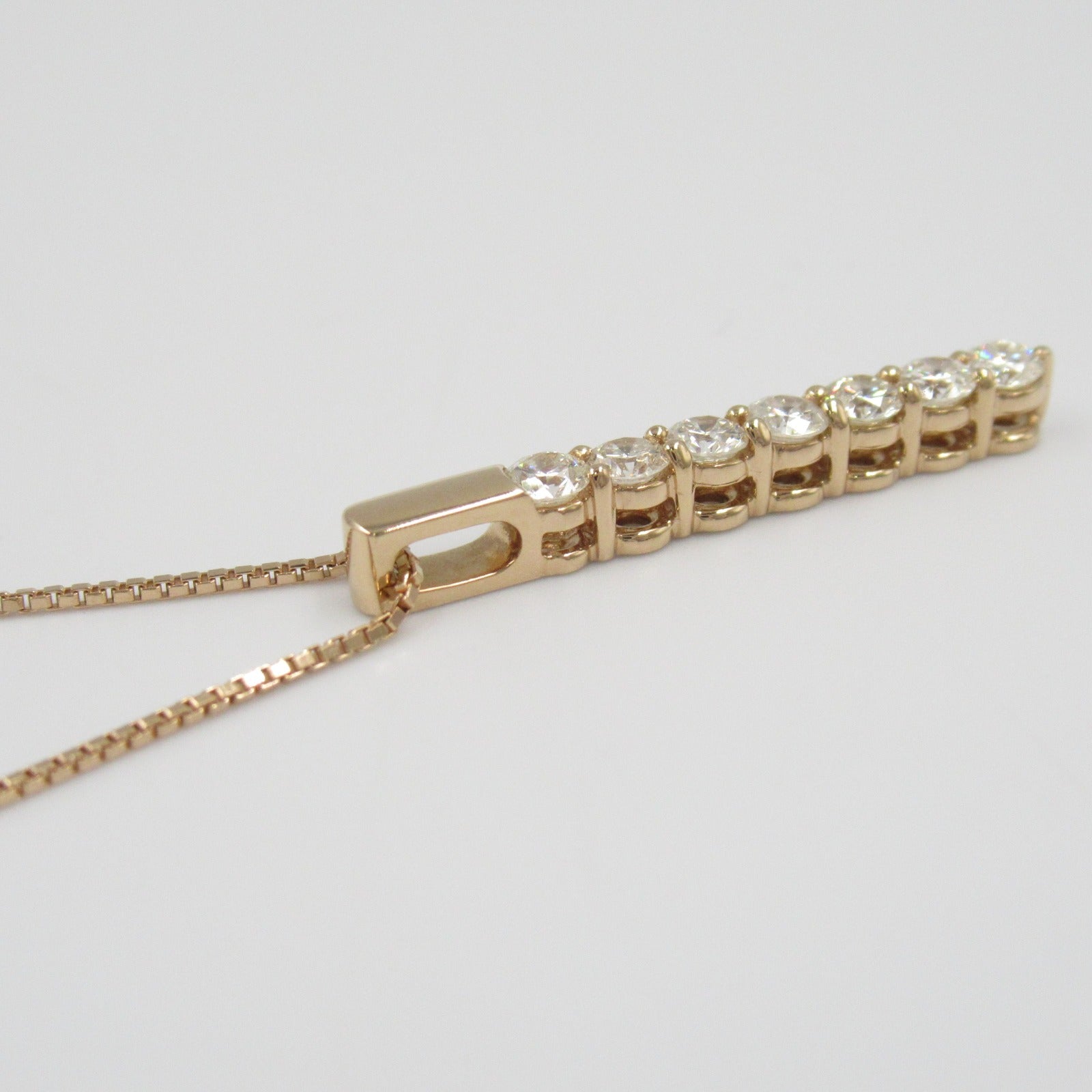 Diamond Necklace K18PG Pink Gold Jewelry