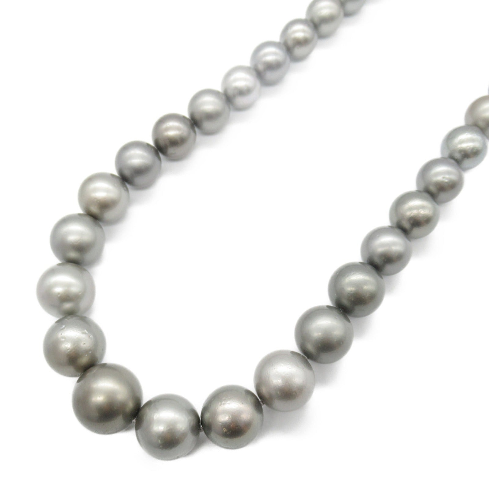 Black Pearl Necklace K14WG Jewelry