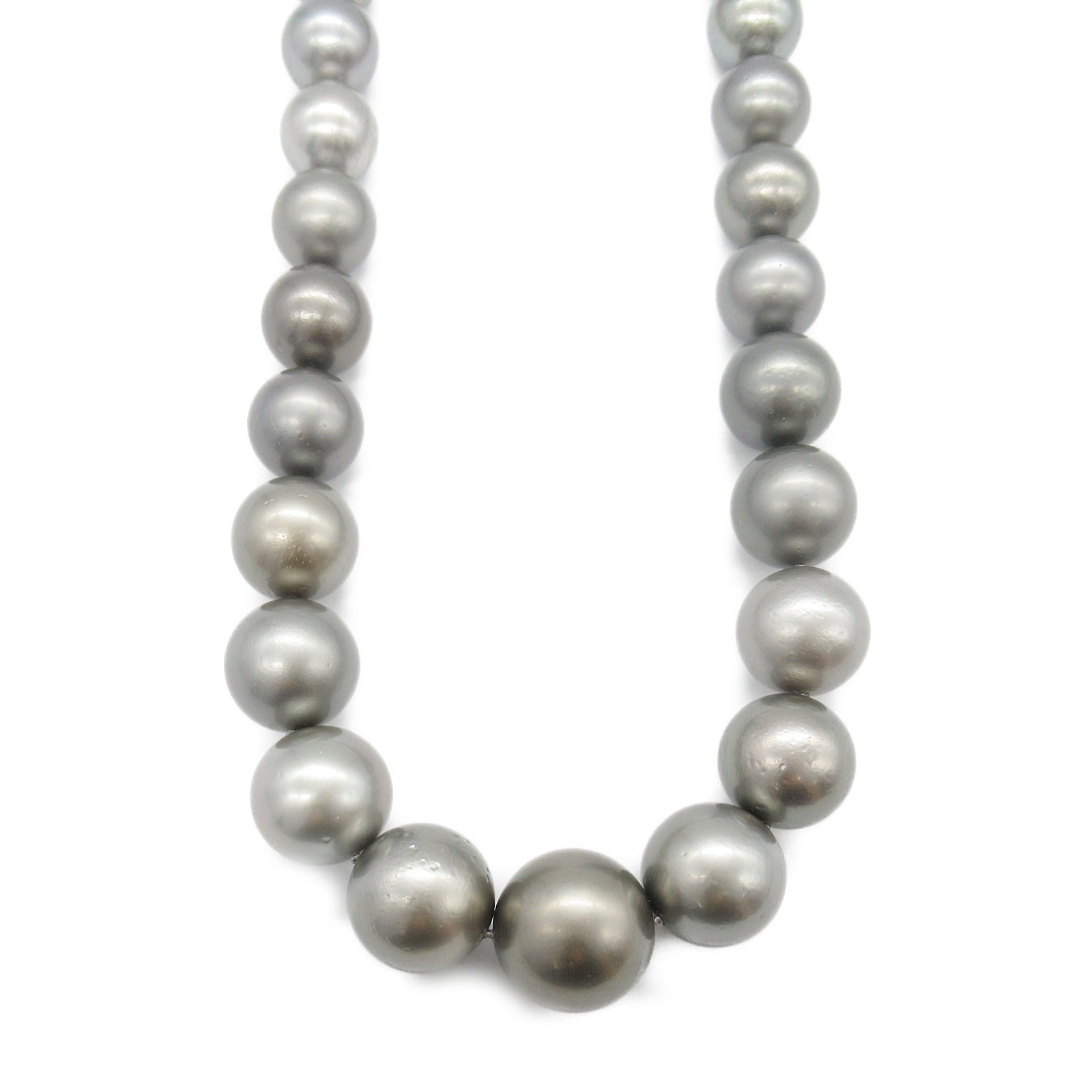 Black Pearl Necklace K14WG Jewelry