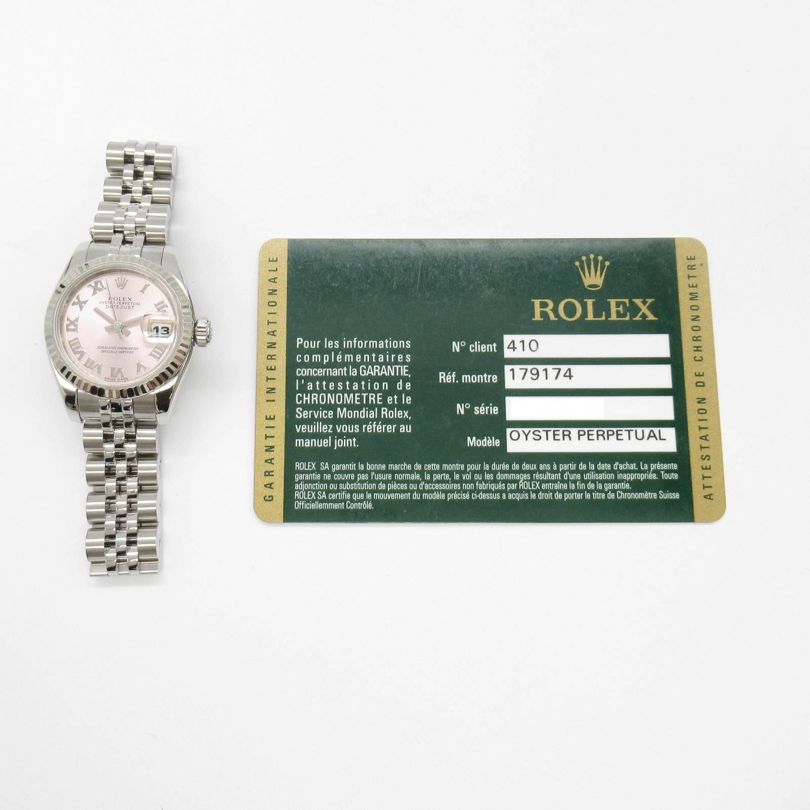 Rolex Datejust 179174 White Gold Stainless Steel Watch