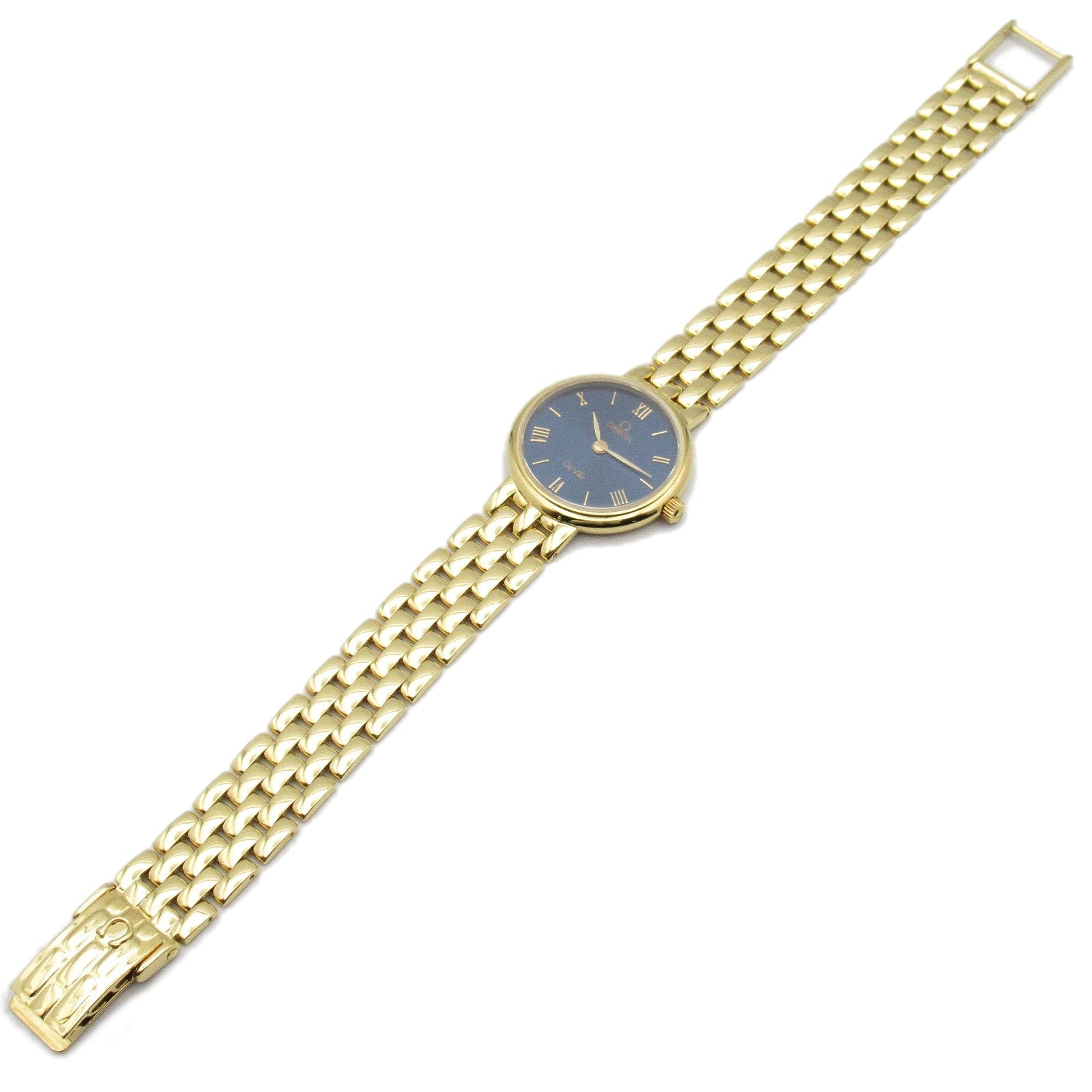 Omega De Ville Watch K18 Yellow Gold Quartz