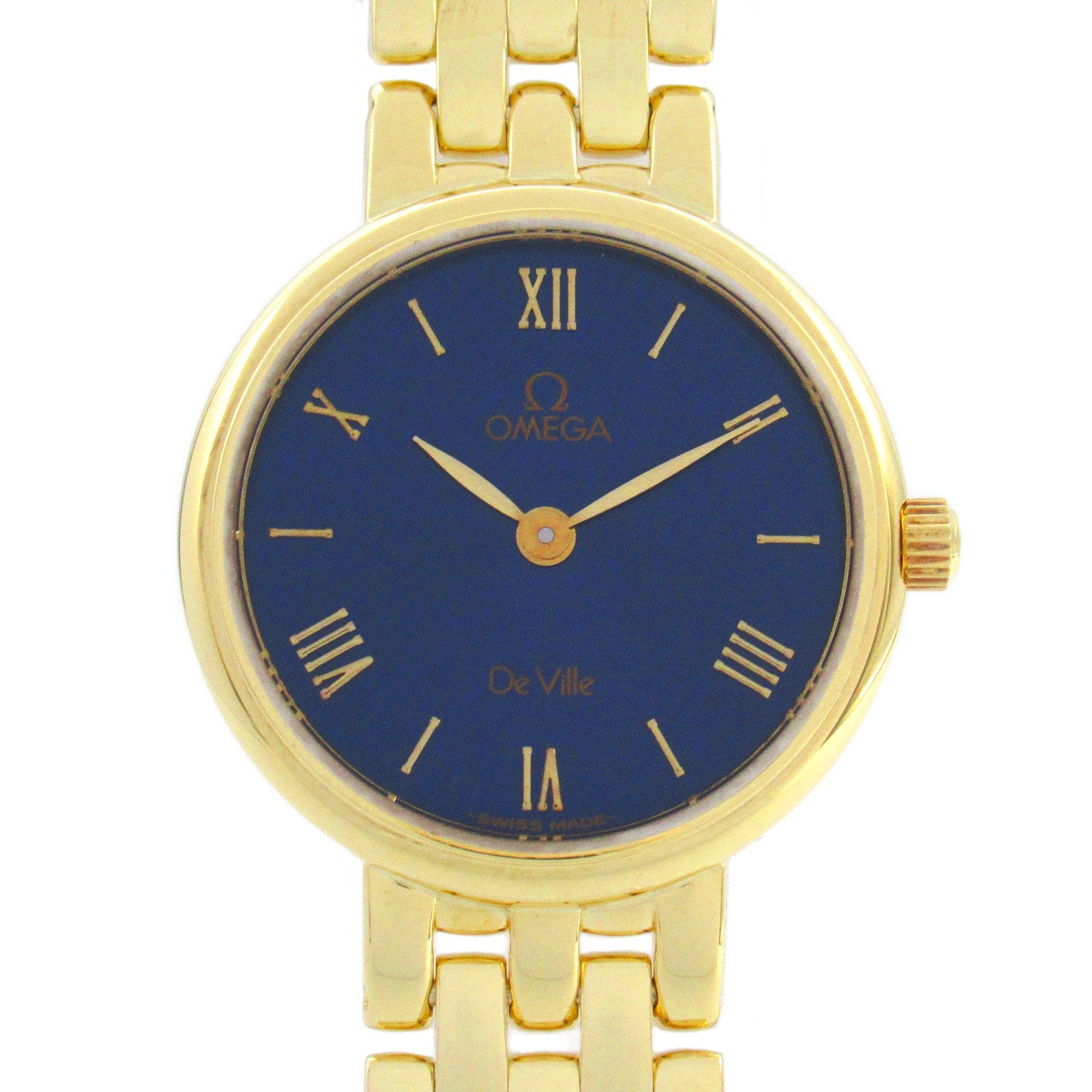 Omega De Ville Watch K18 Yellow Gold Quartz