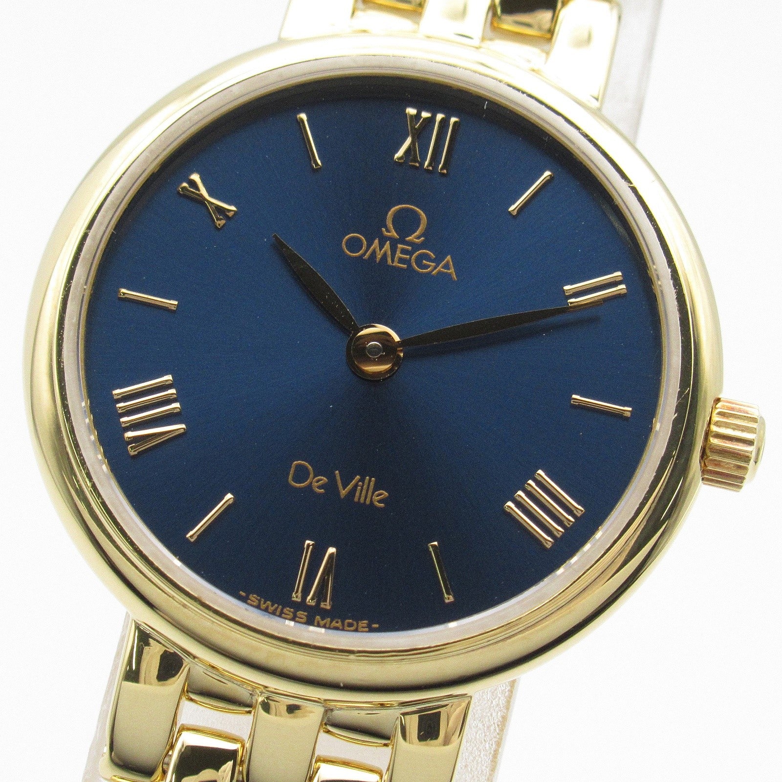 Omega De Ville Watch K18 Yellow Gold Quartz