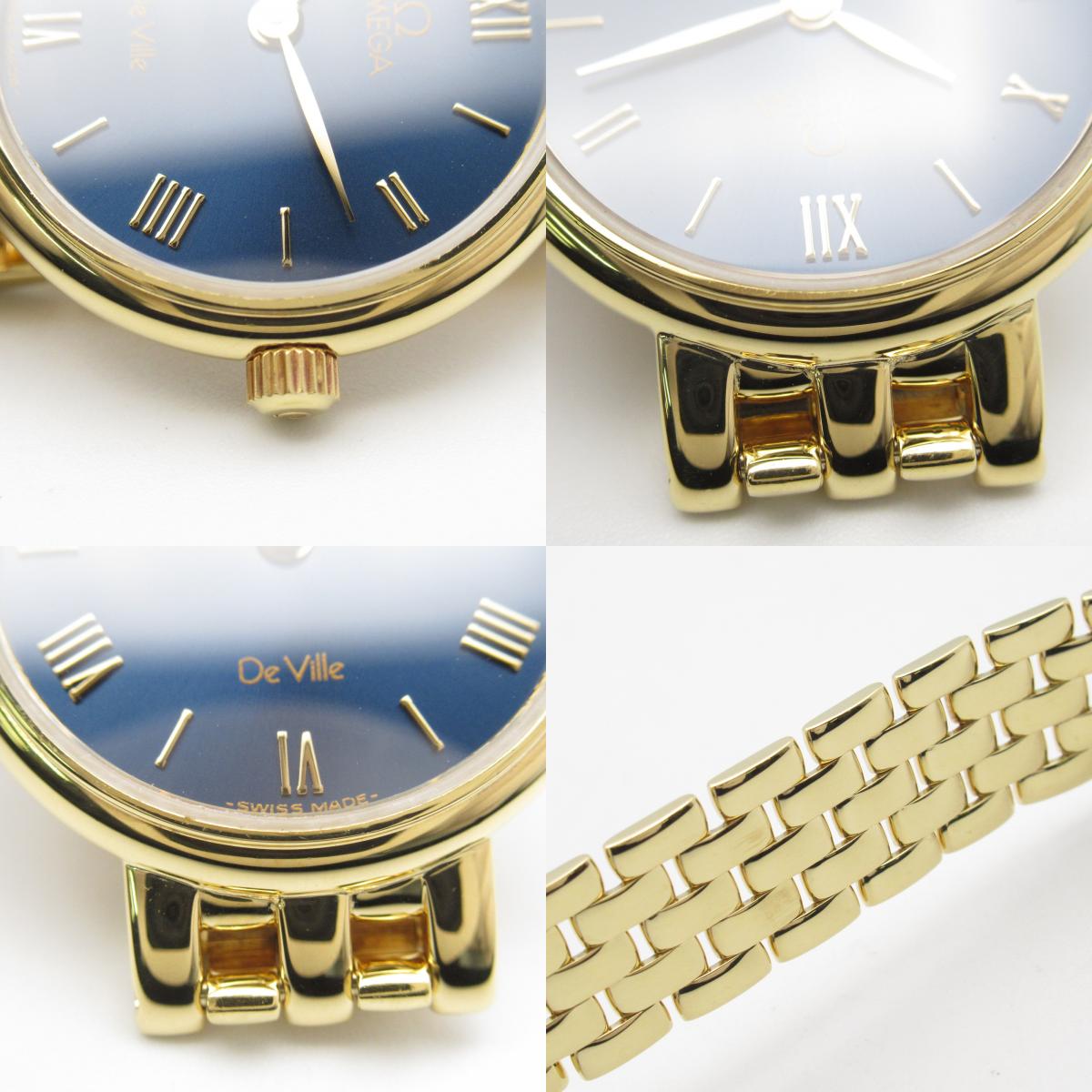 Omega De Ville Watch K18 Yellow Gold Quartz