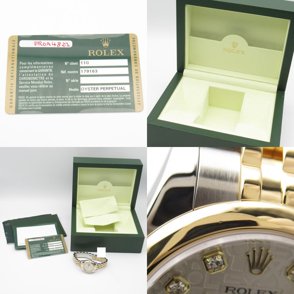 Rolex Datejust 10P Diamond Watch 179163G