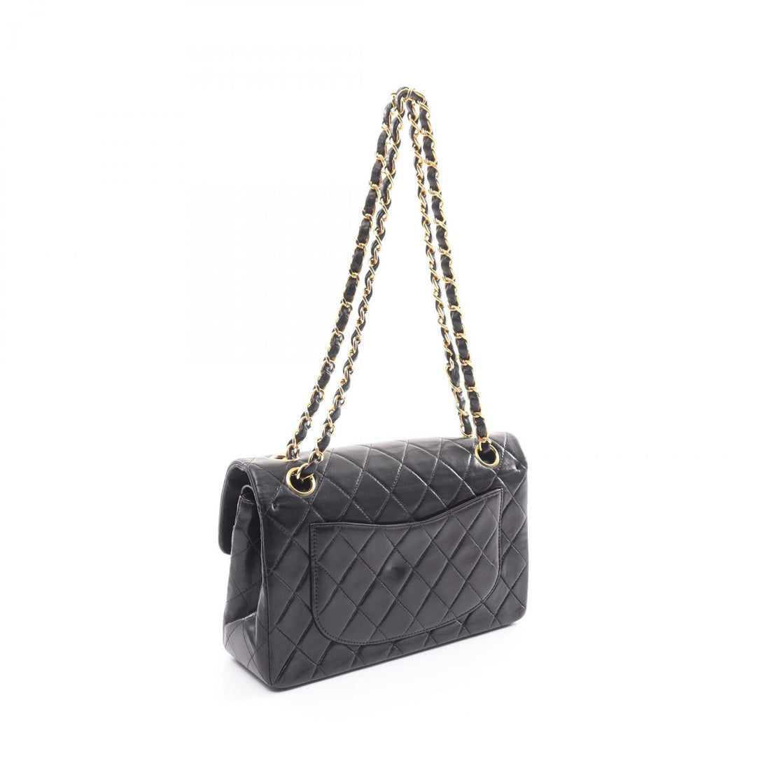 Chanel Lambskin Matelasse W Flap Shoulder Bag