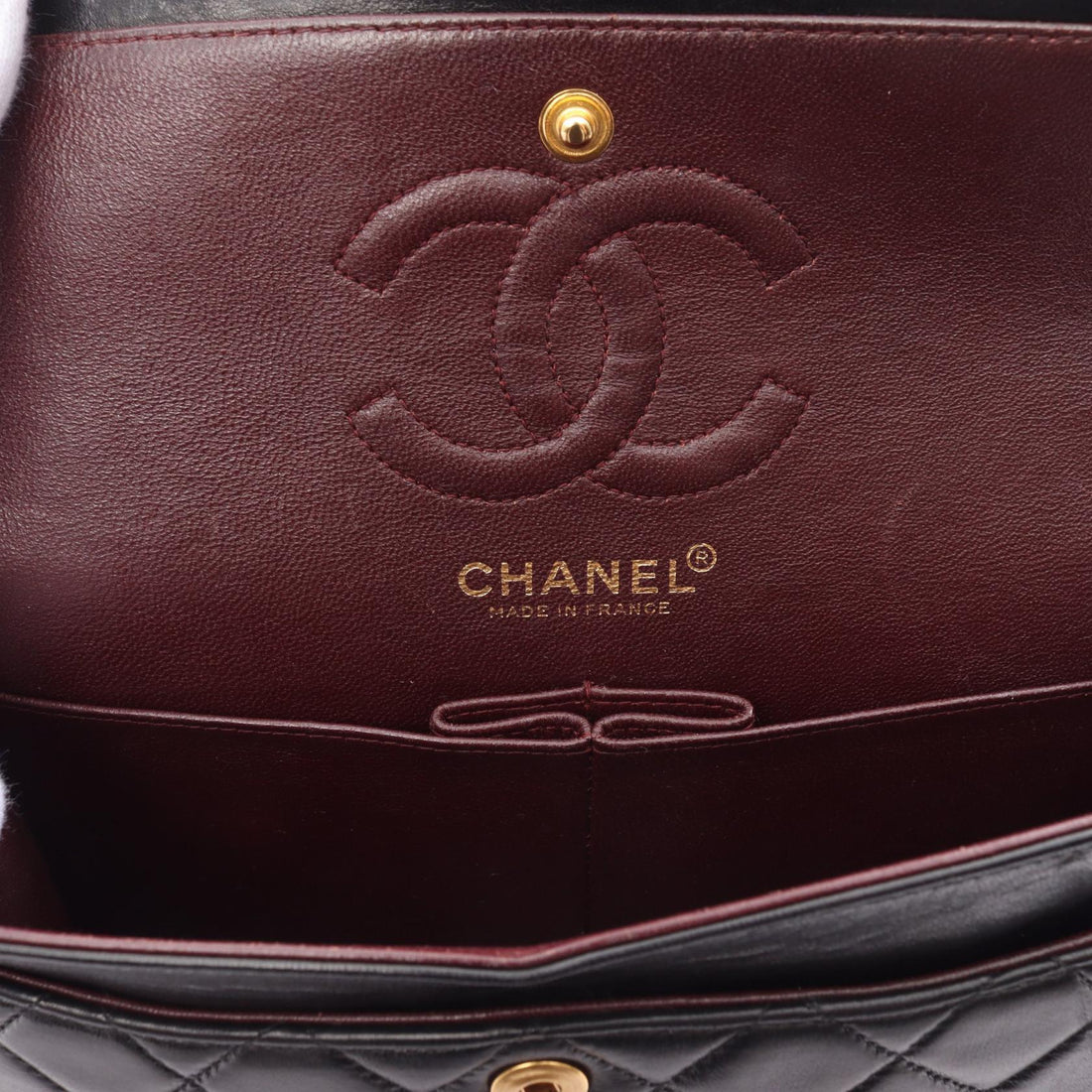 Chanel Lambskin Matelasse W Flap Shoulder Bag