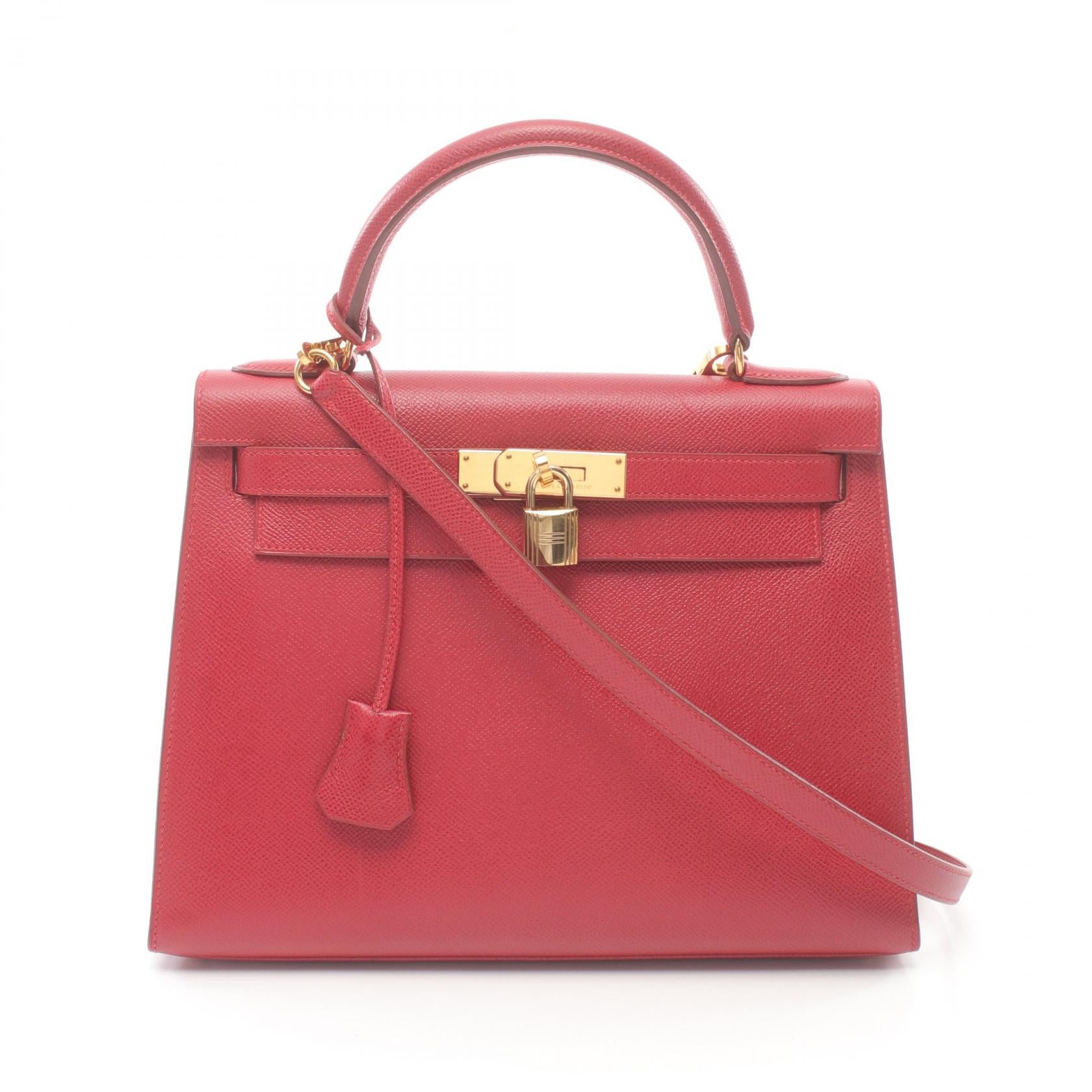 Hermes Kelly 28 Handbag Red