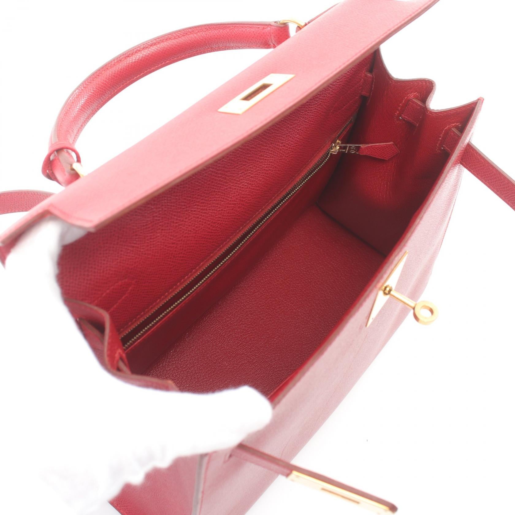 Hermes Kelly 28 Handbag Red