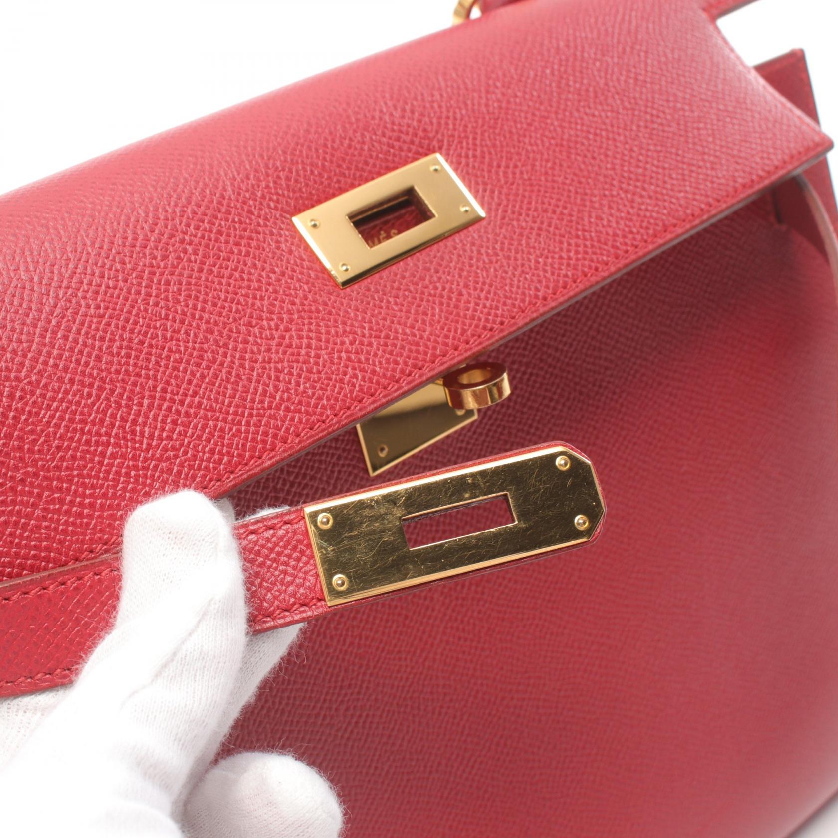 Hermes Kelly 28 Handbag Red