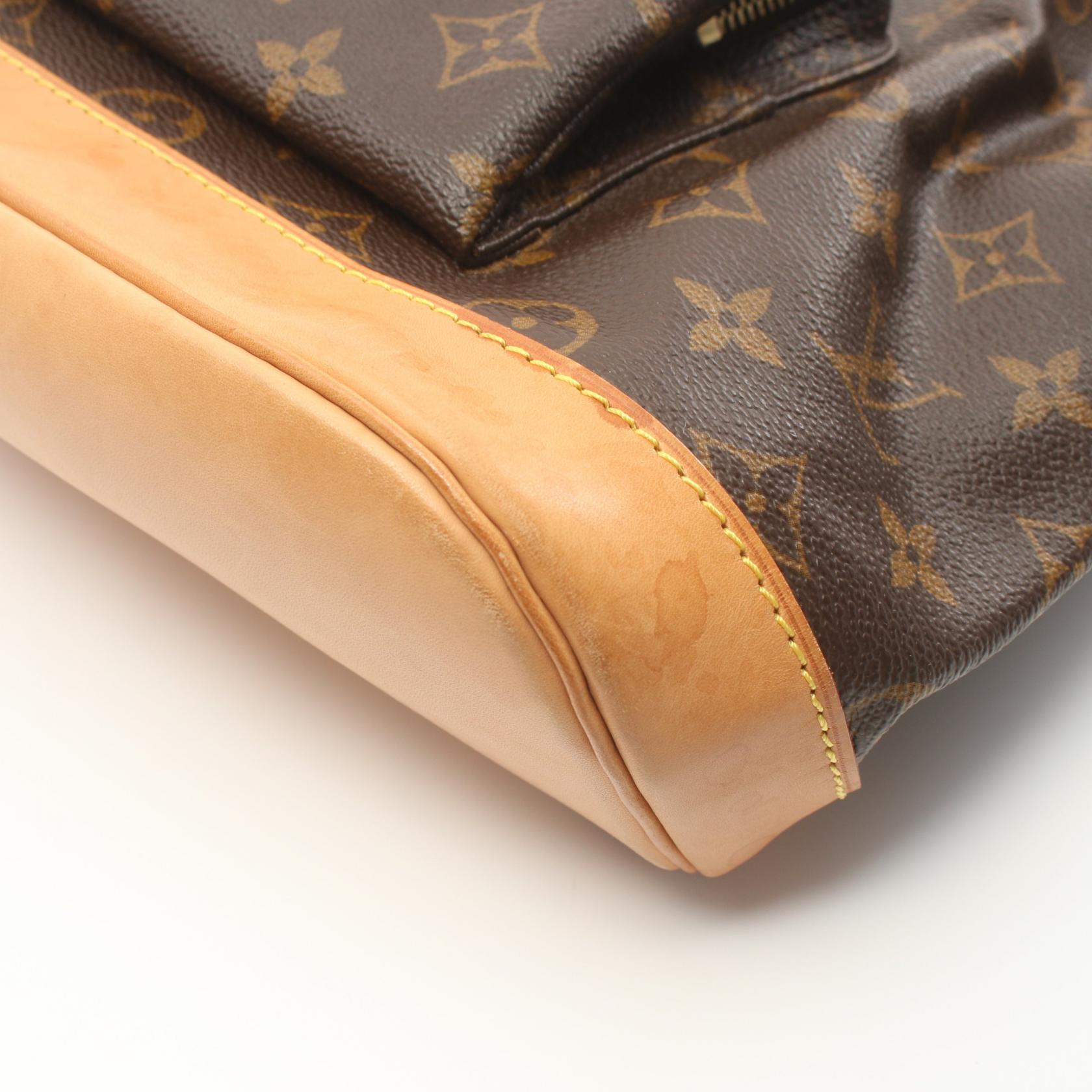 Louis Vuitton Monogram Canvas Leather Backpack M51135