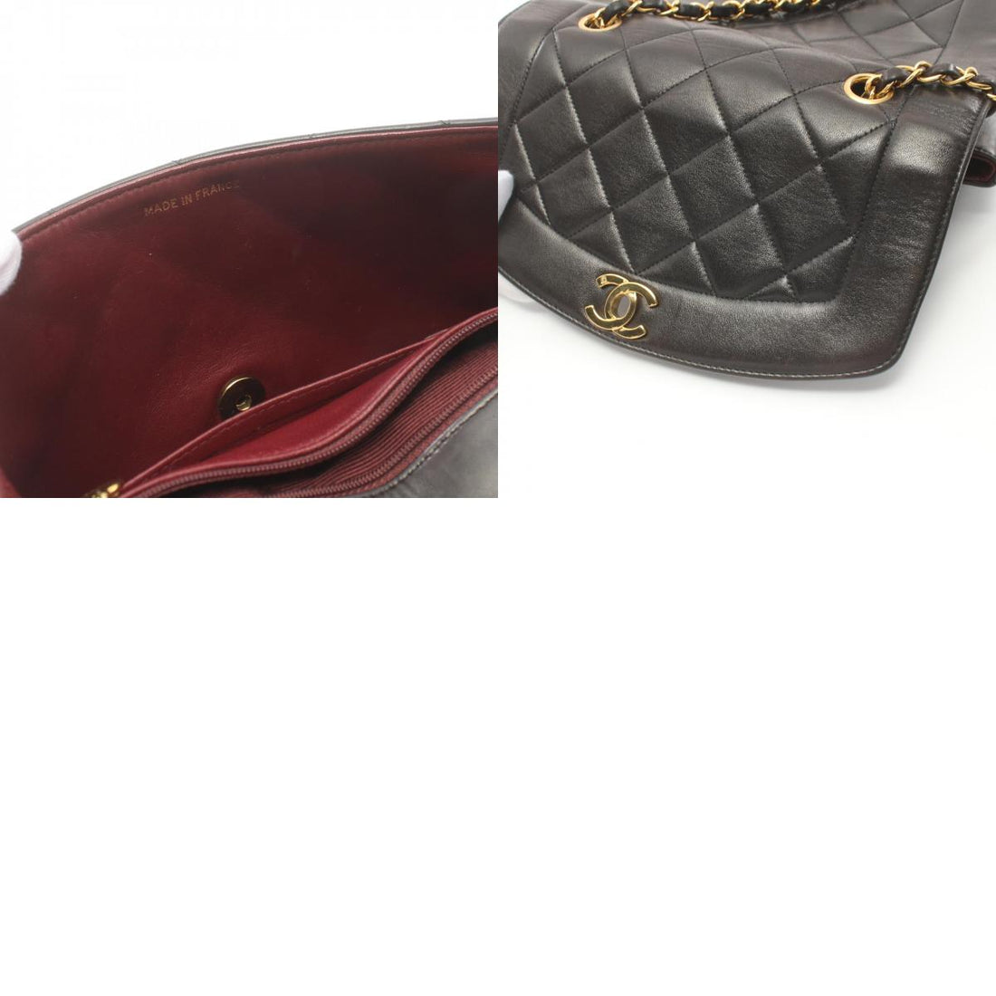 Chanel Matelasse Lambskin Shoulder Bag Black