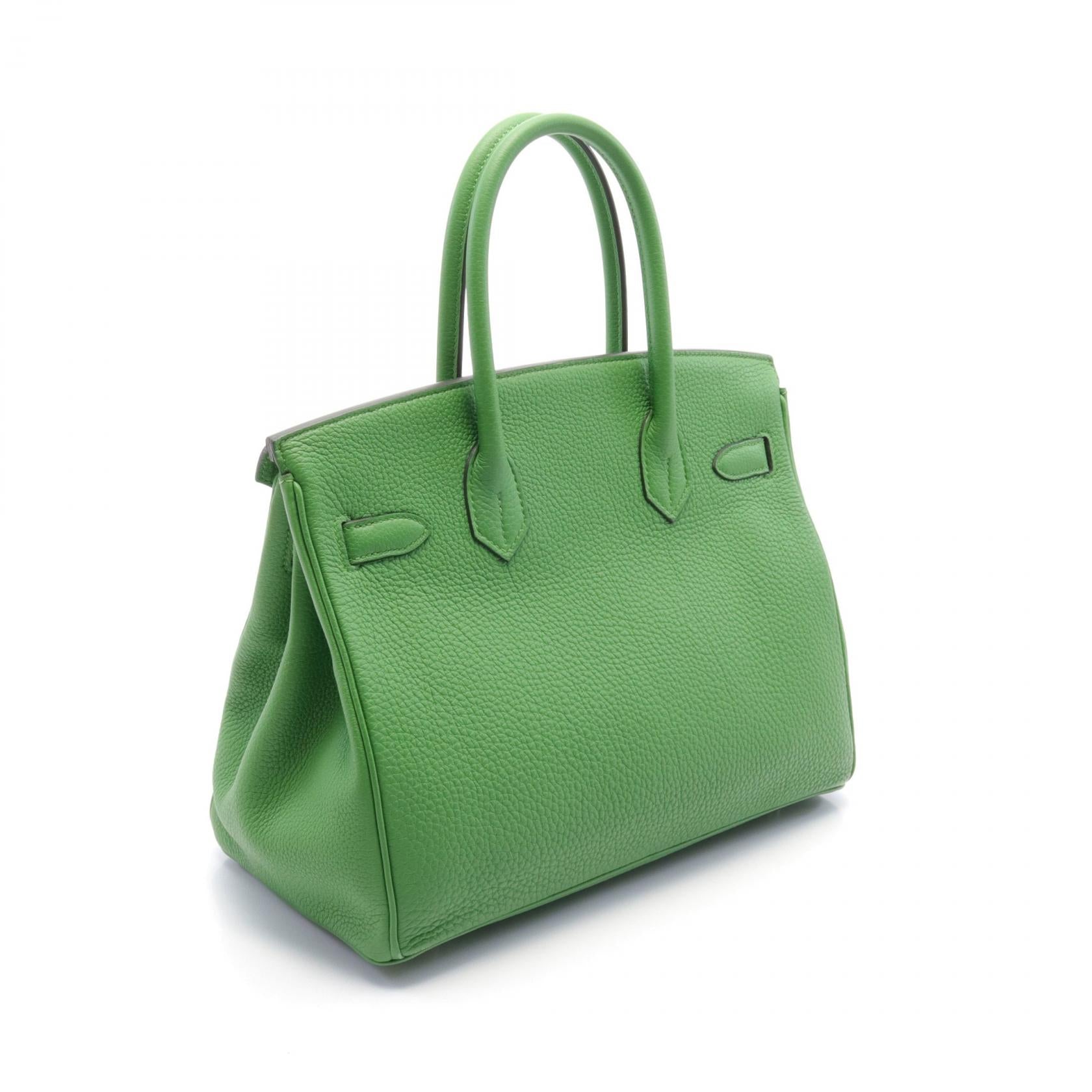 Hermes Birkin 30 Togo Handbag Green