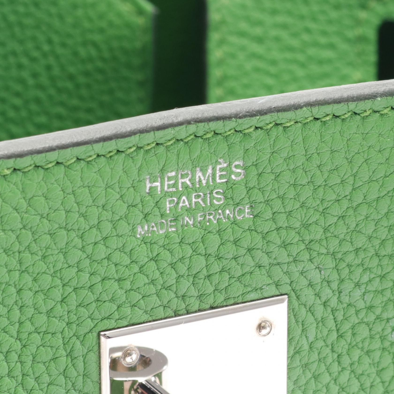 Hermes Birkin 30 Togo Handbag Green