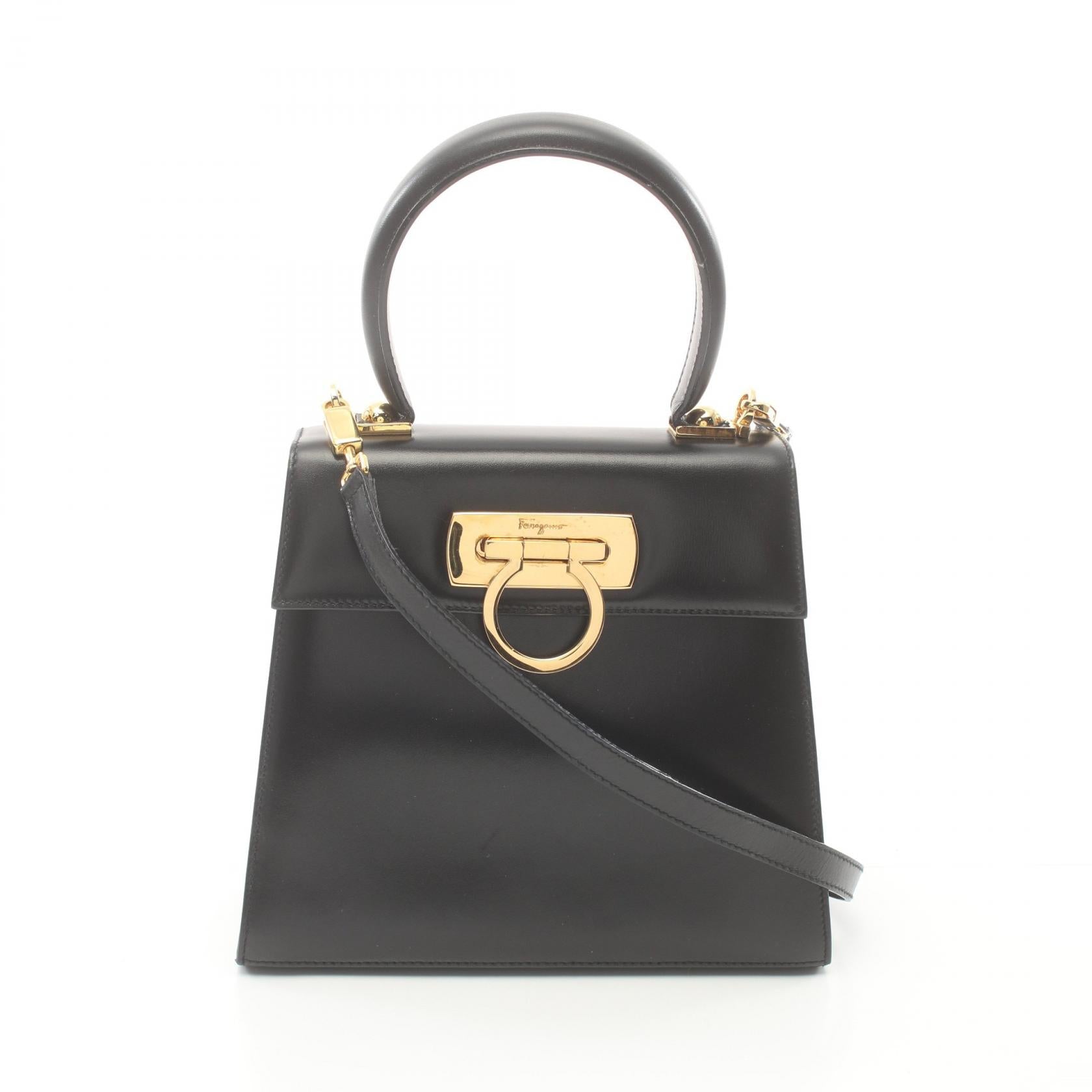 Salvatore Ferragamo Gancini Leather Handbag