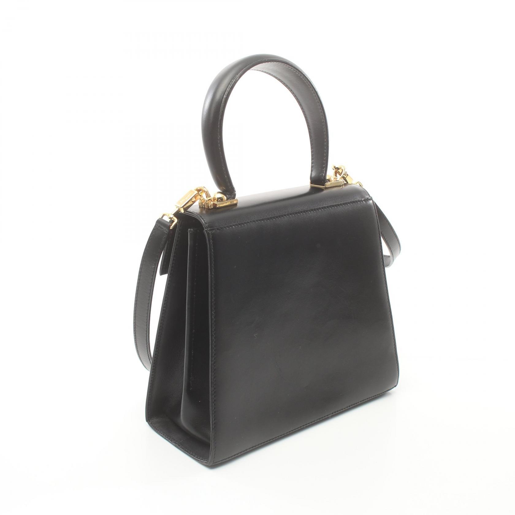 Salvatore Ferragamo Gancini Leather Handbag