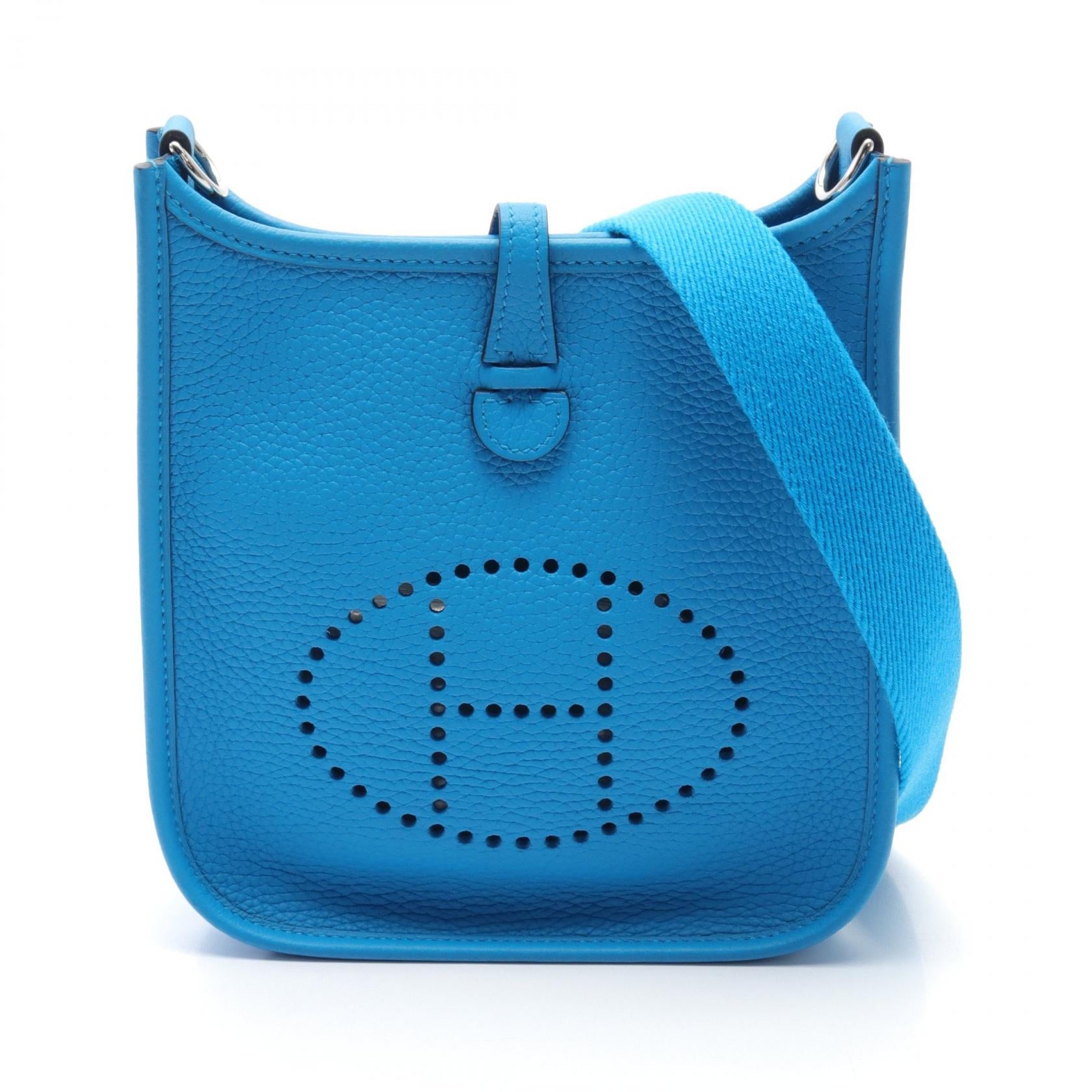 Hermes Evelyne TPM Shoulder Bag Blue