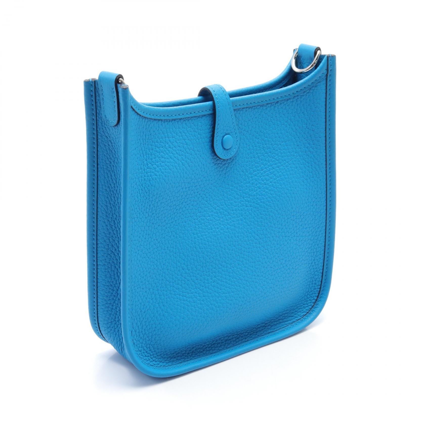 Hermes Evelyne TPM Shoulder Bag Blue