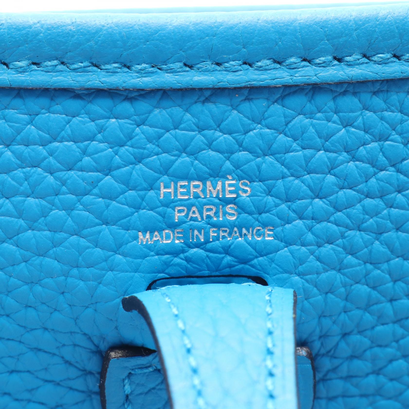 Hermes Evelyne TPM Shoulder Bag Blue