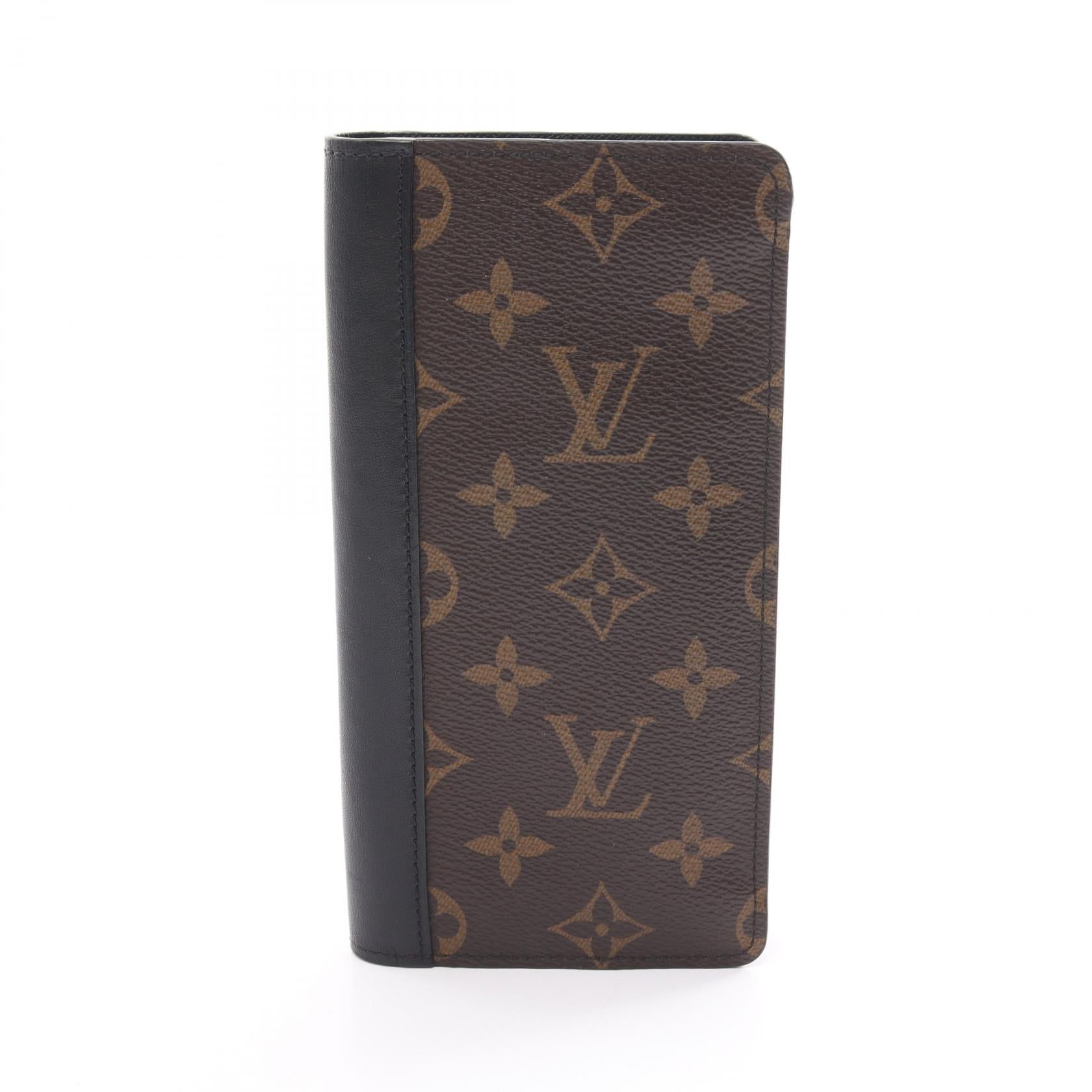 Louis Vuitton Monogram Macassar Brazza Wallet Canvas Long Wallet M93800 in Great Condition