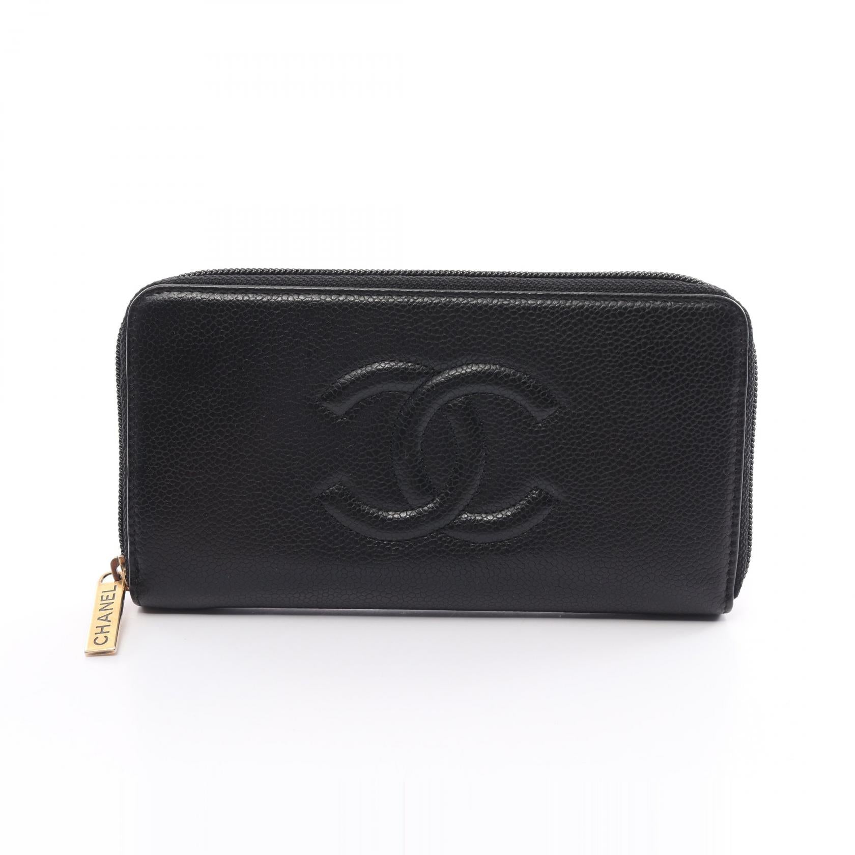 Chanel Caviar Skin Round Wallet A50071