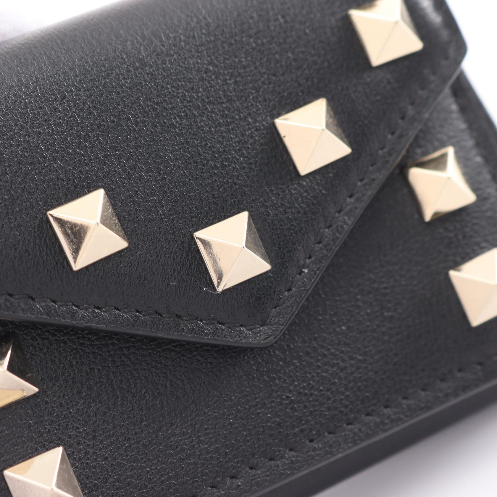 Valentino Rockstud Small Leather Wallet