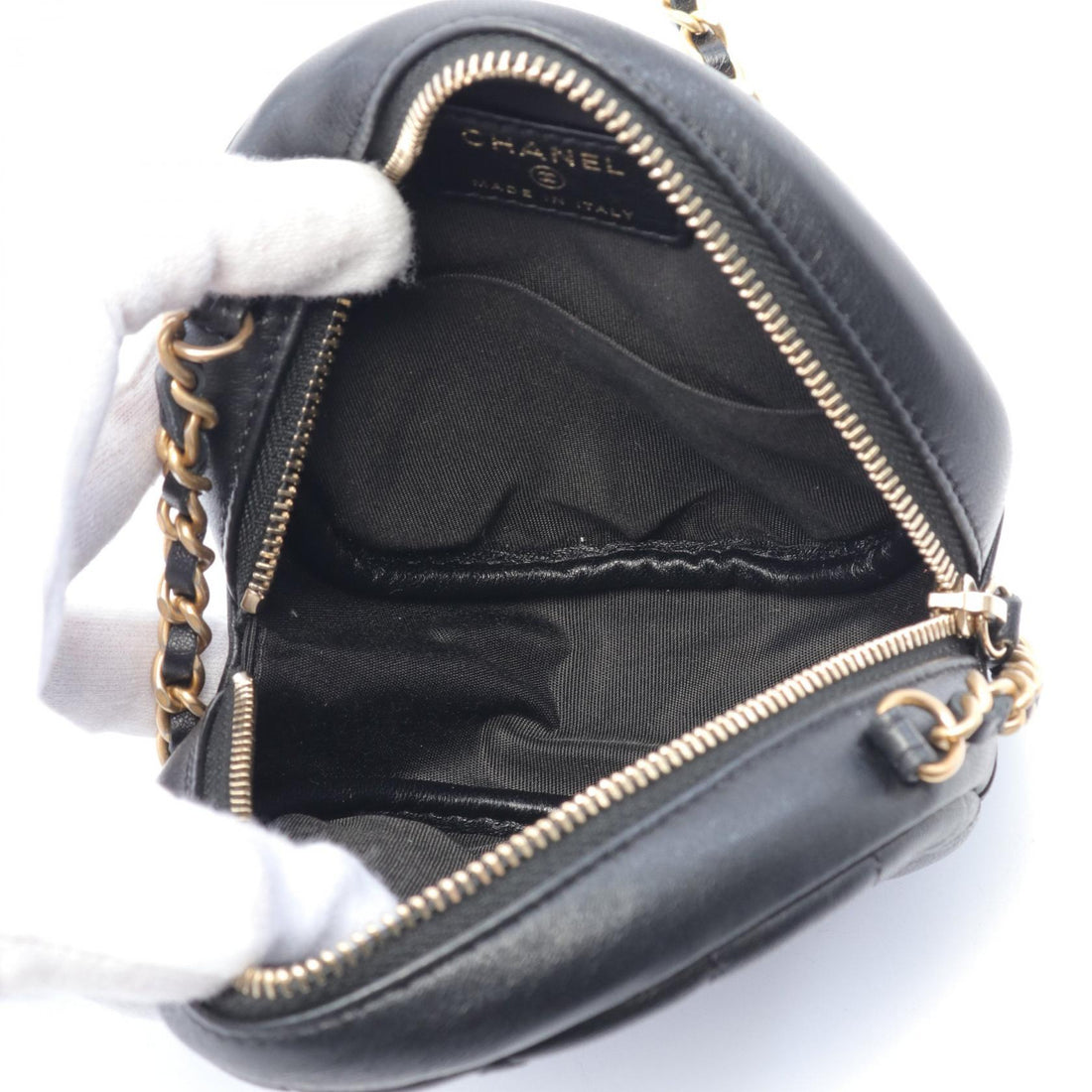 Chanel Matelasse Camellia Leather Shoulder Bag